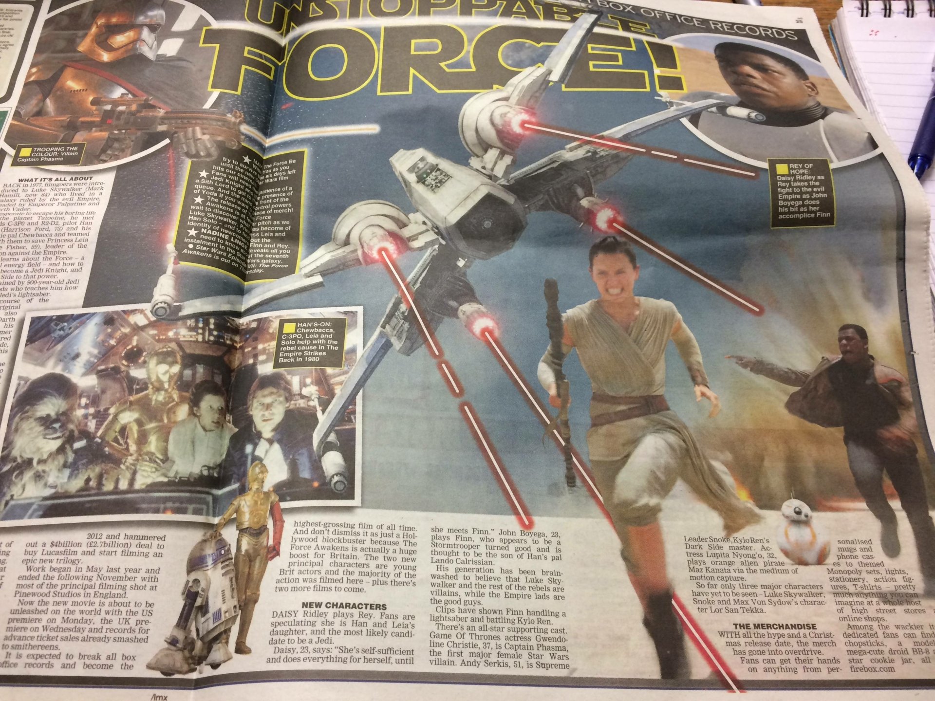  X-Wing flying backwards and firing lasers out its engines