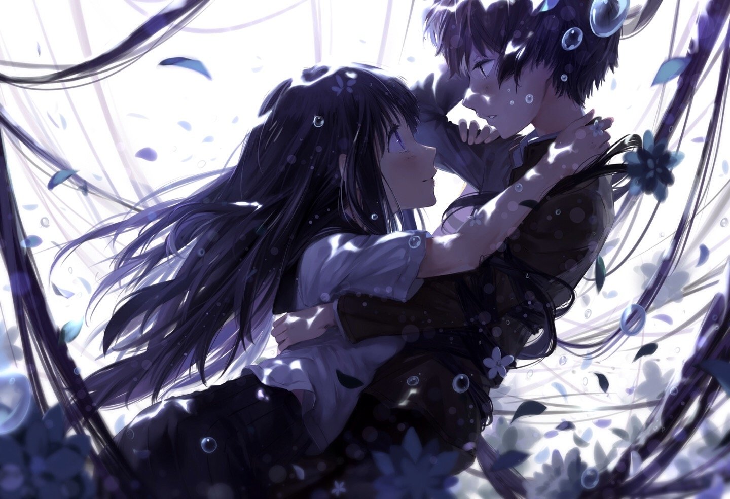 Download Hōtarō Oreki Eru Chitanda Anime Hyouka Image