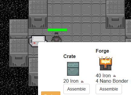 video game Space Abyss Crafting resources pixel art Image