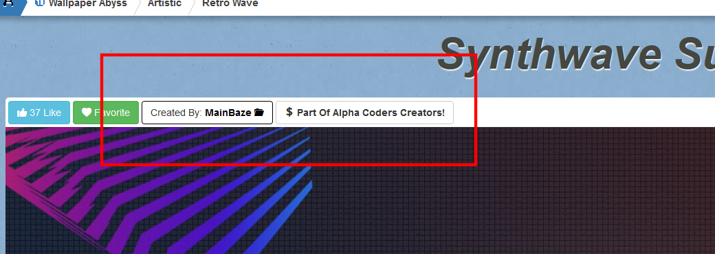 synthwave Digital Art retro 80's geometry Image