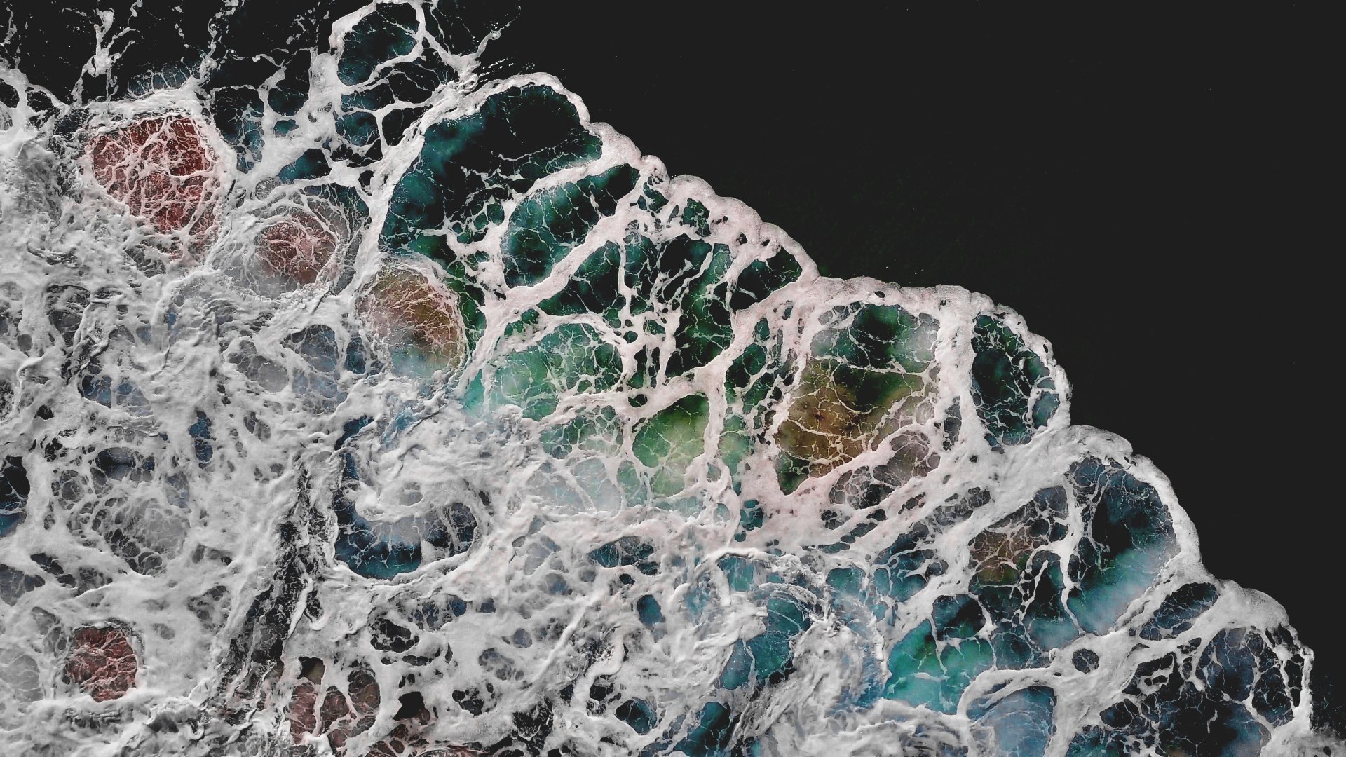 Download Aerial Sea Nature Wave Image