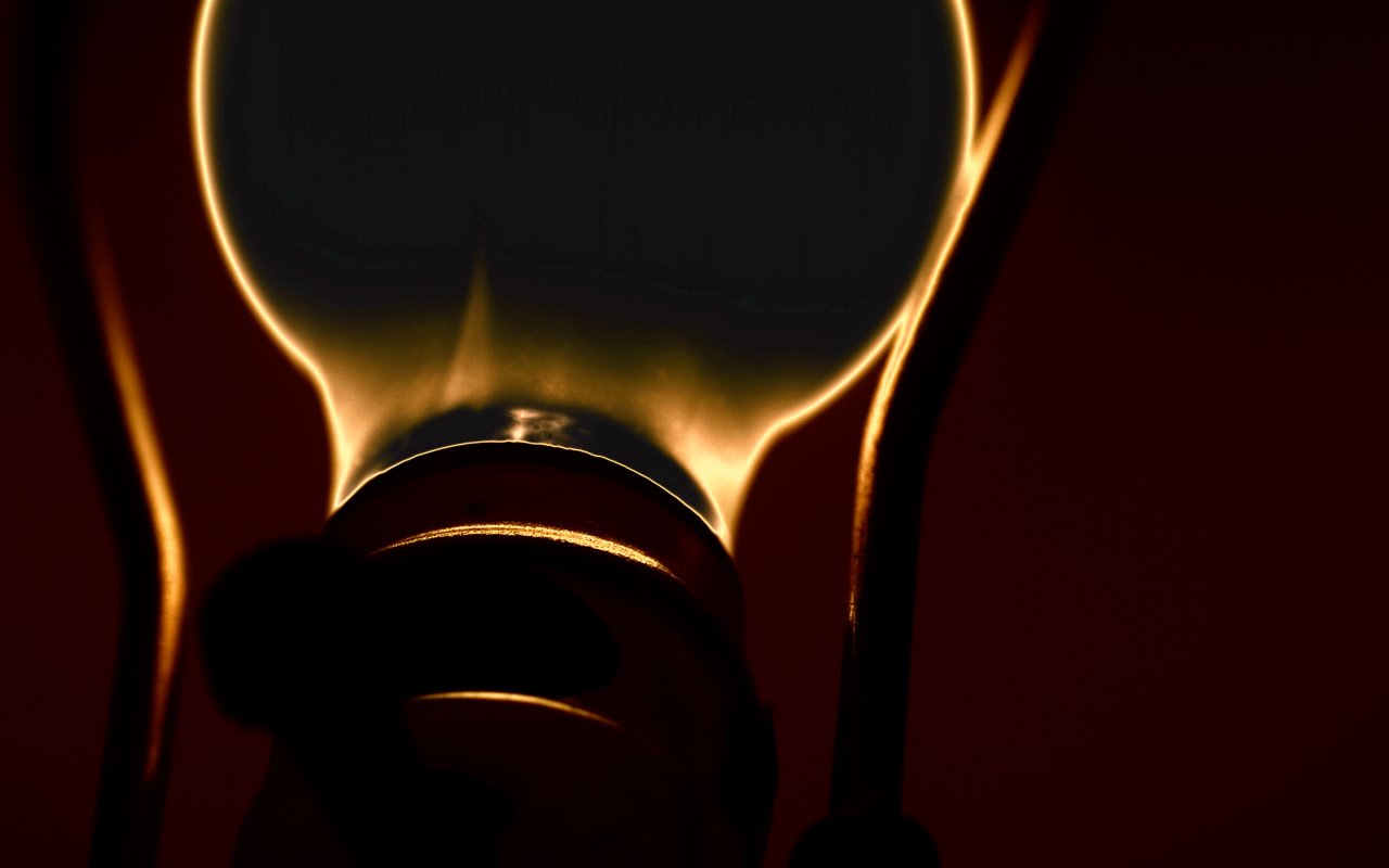 man made light bulb Image