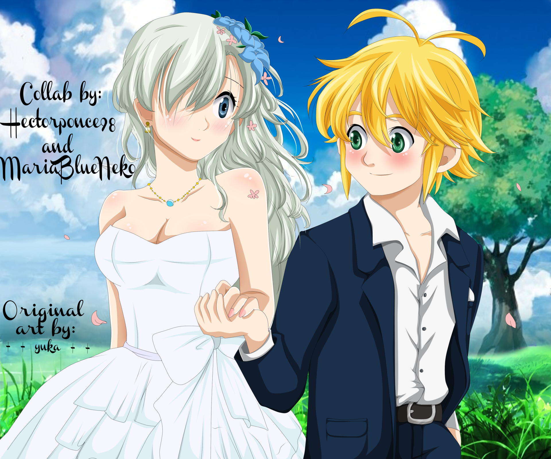 <b>Meliodas</b> and <b>Elizabeth</b>.