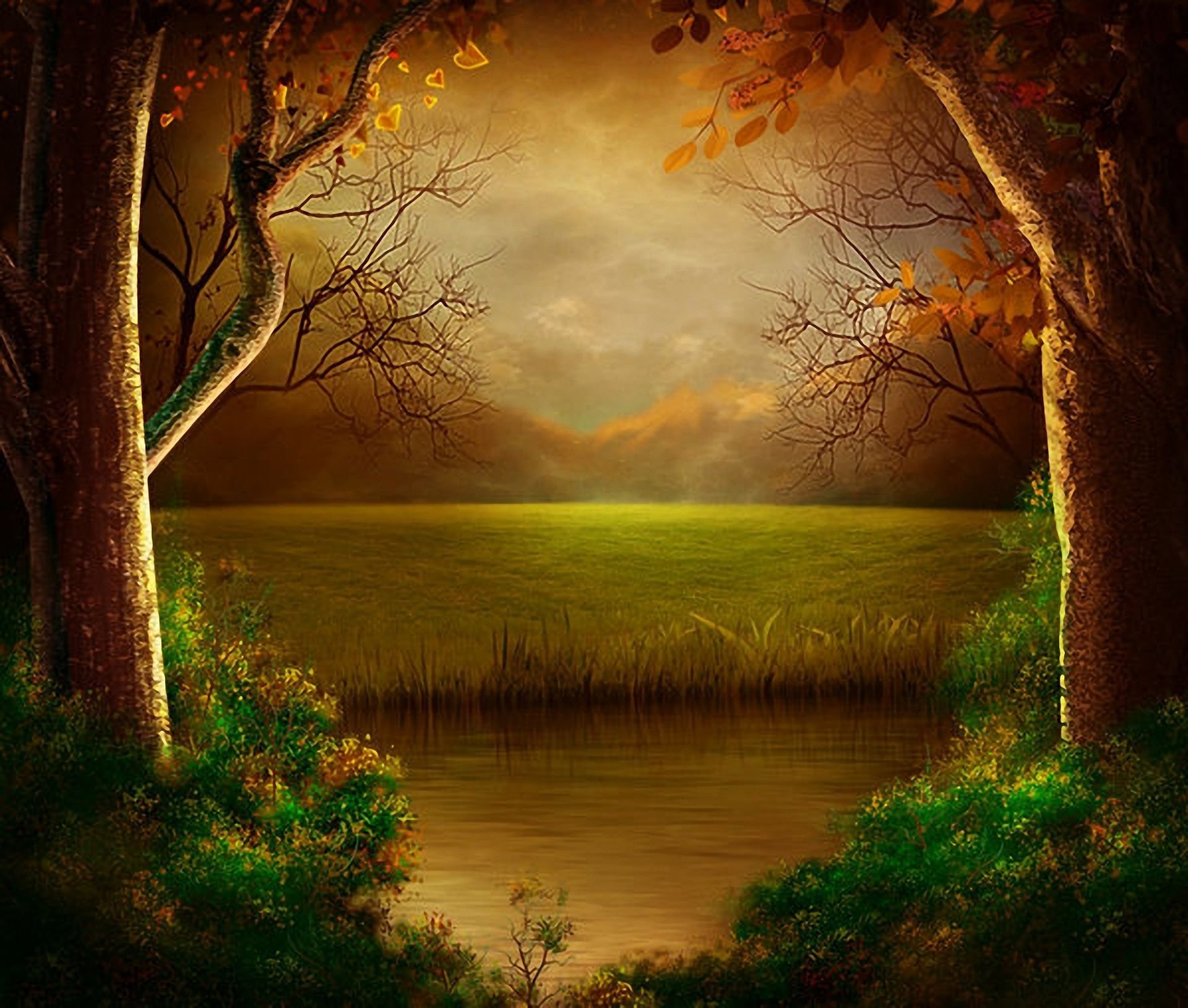 Download Artistic Lake Image