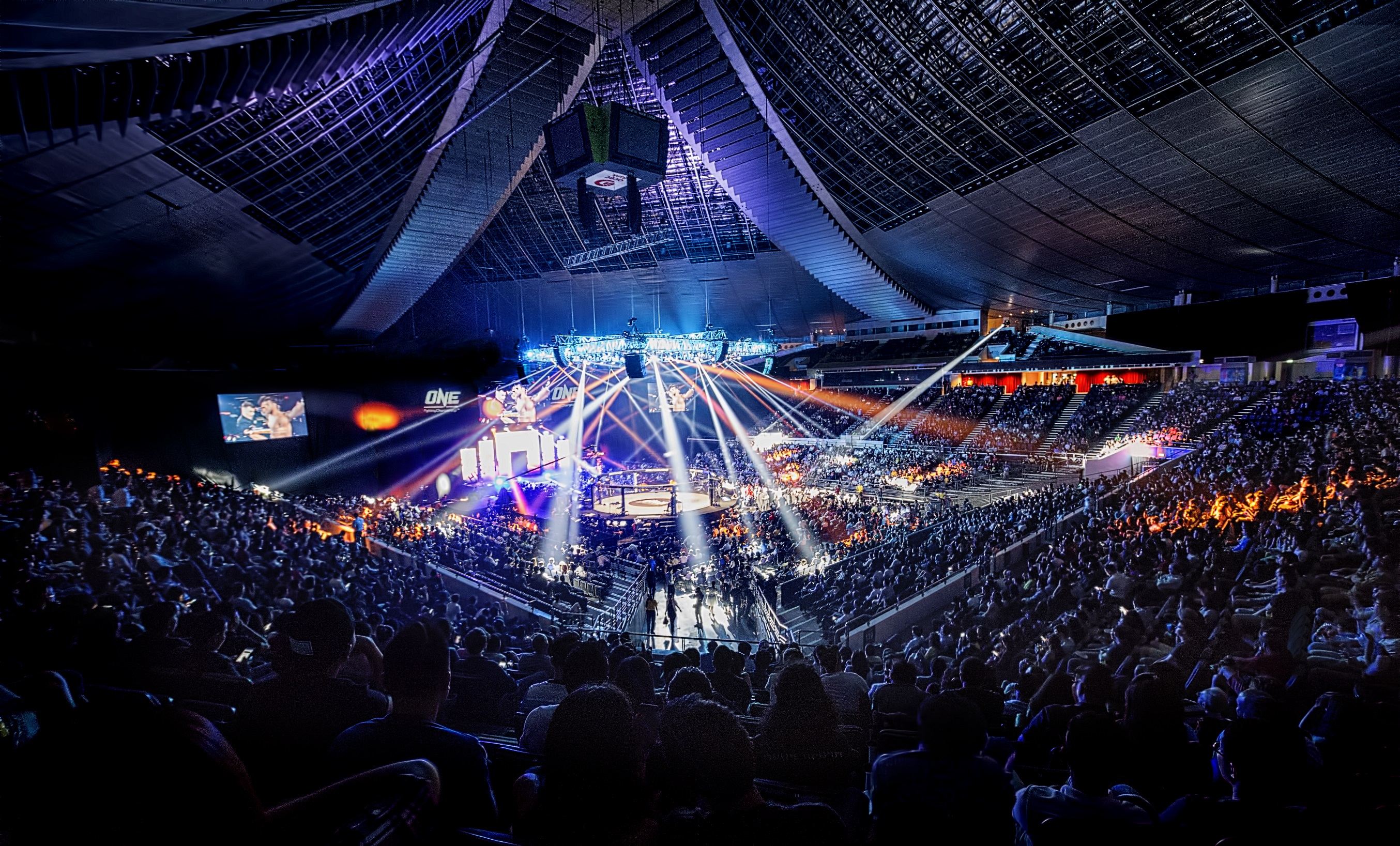 Арена кс2. Сингапур Indoor Stadium. Октагон Арена. Арена ММА. Арена UFC.