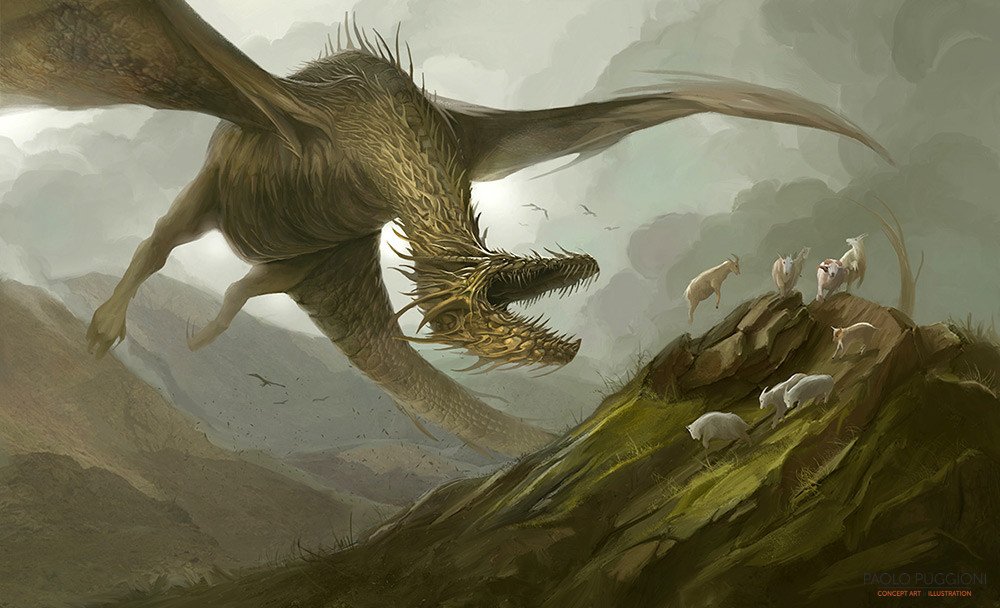  A Dragon Hunting by Paolo Puggioni
