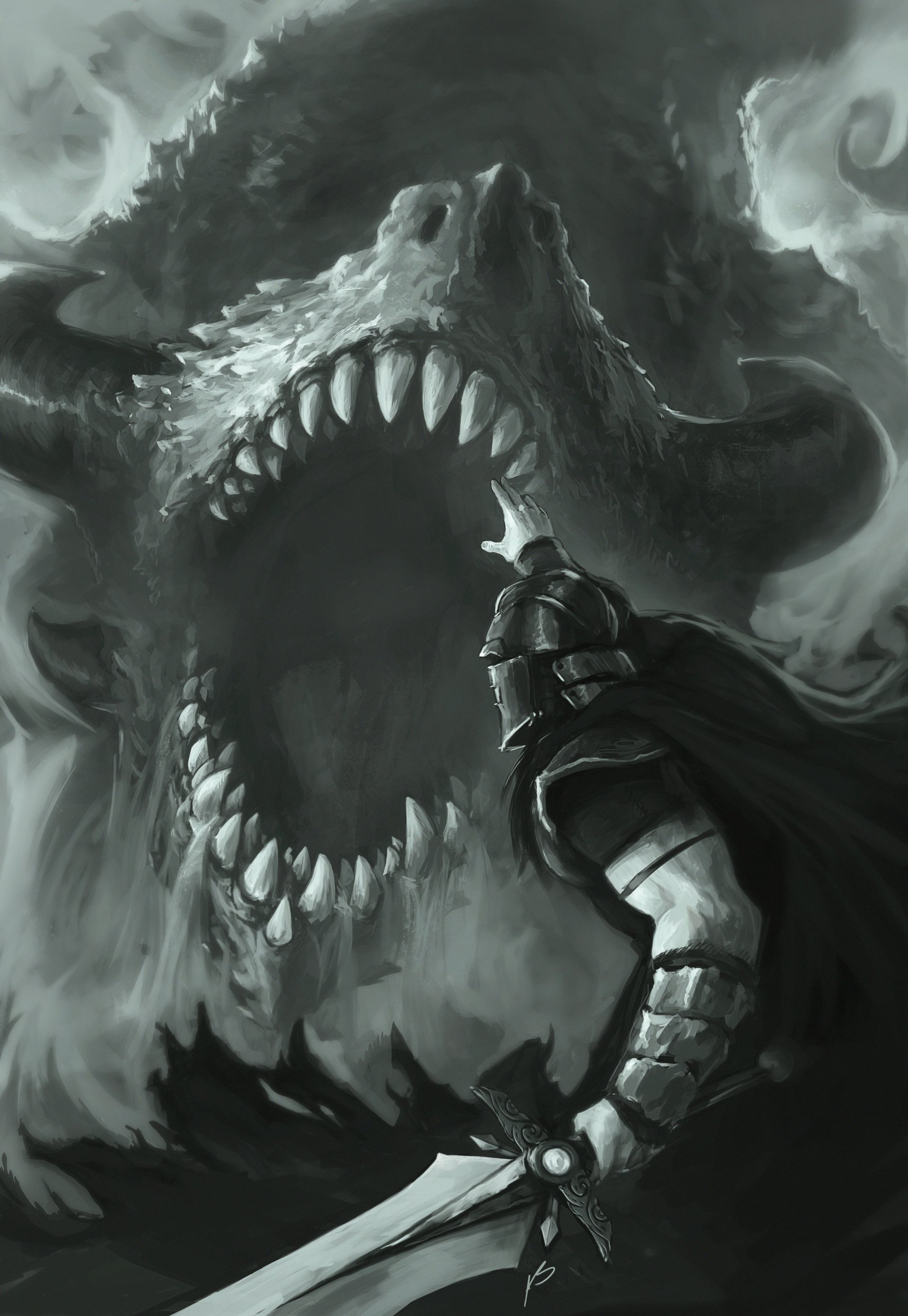 Download Monster Battle Fantasy Knight Image