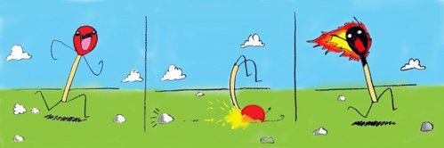 funny match cartoon humor Matchstick Image