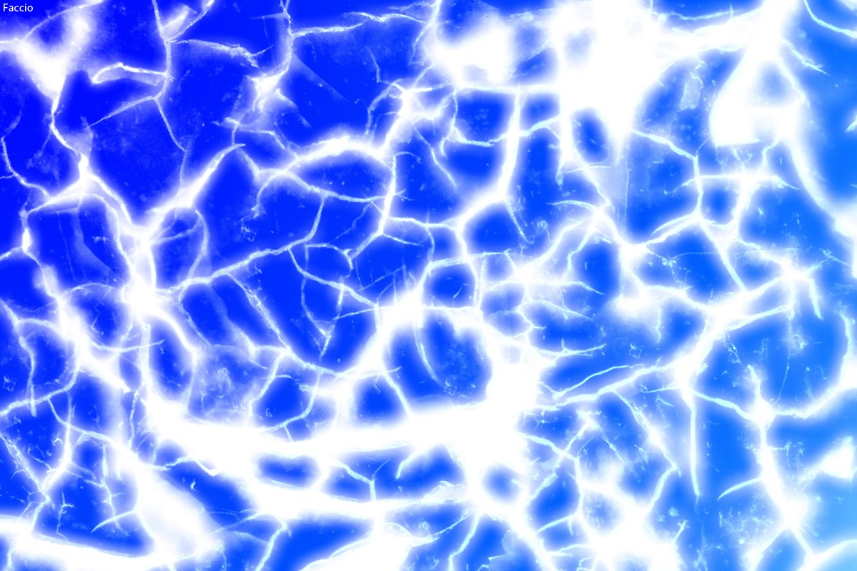 Abstract blue pattern resembling electric currents or lightning bolts on a vibrant blue background, creating a dynamic and energetic visual effect.