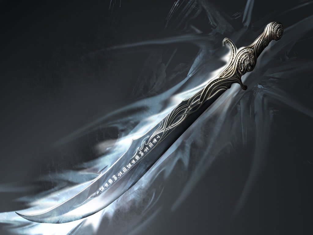 A beautifully crafted sword from the fantasy realm of Prince of Persia, featuring intricate designs and glowing edges, symbolizing adventure and heroism.