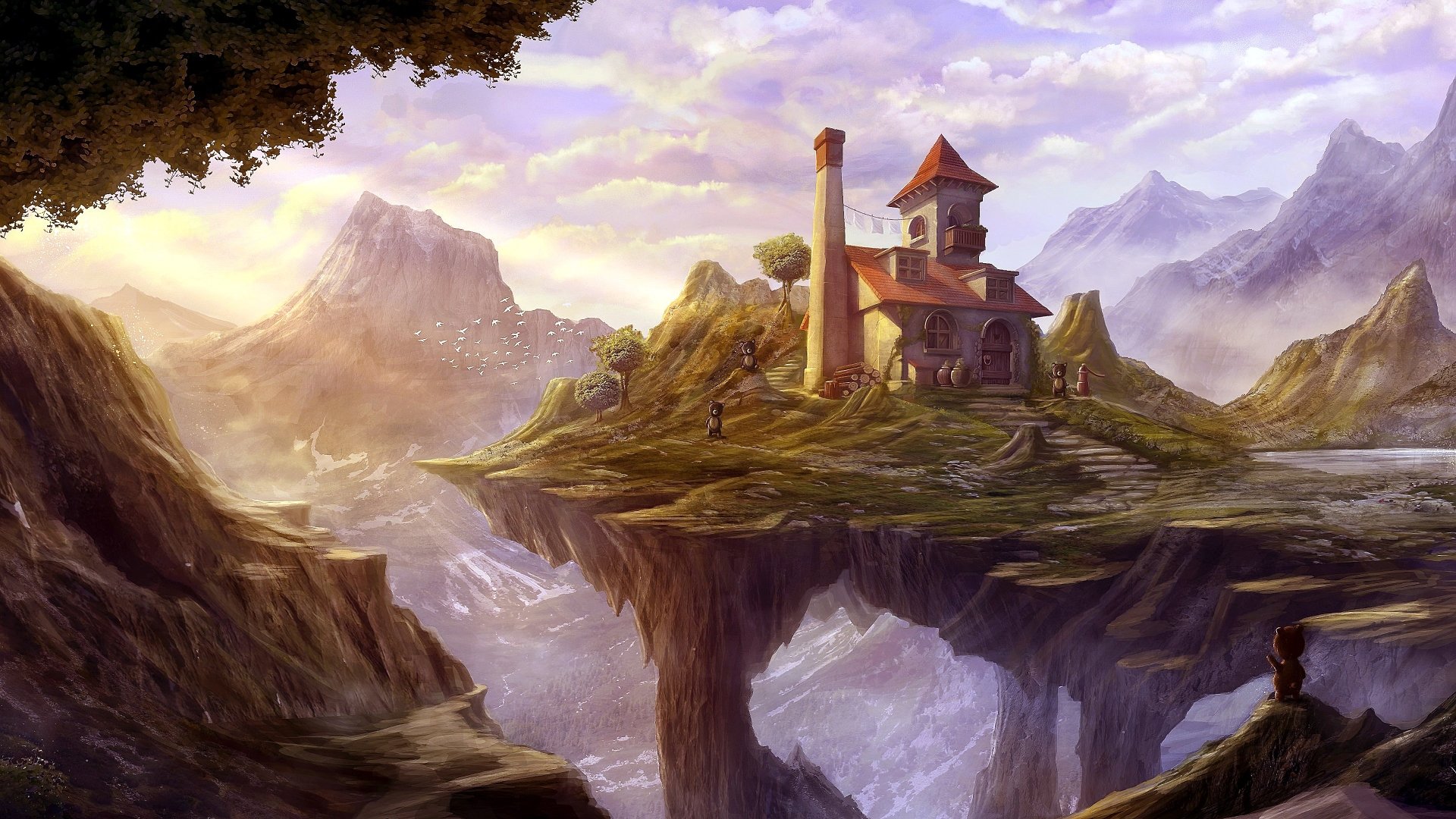 Download Mountain Fantasy House Image