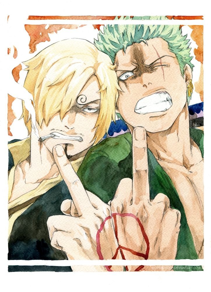  Sanji &amp; Zoro Roronoa