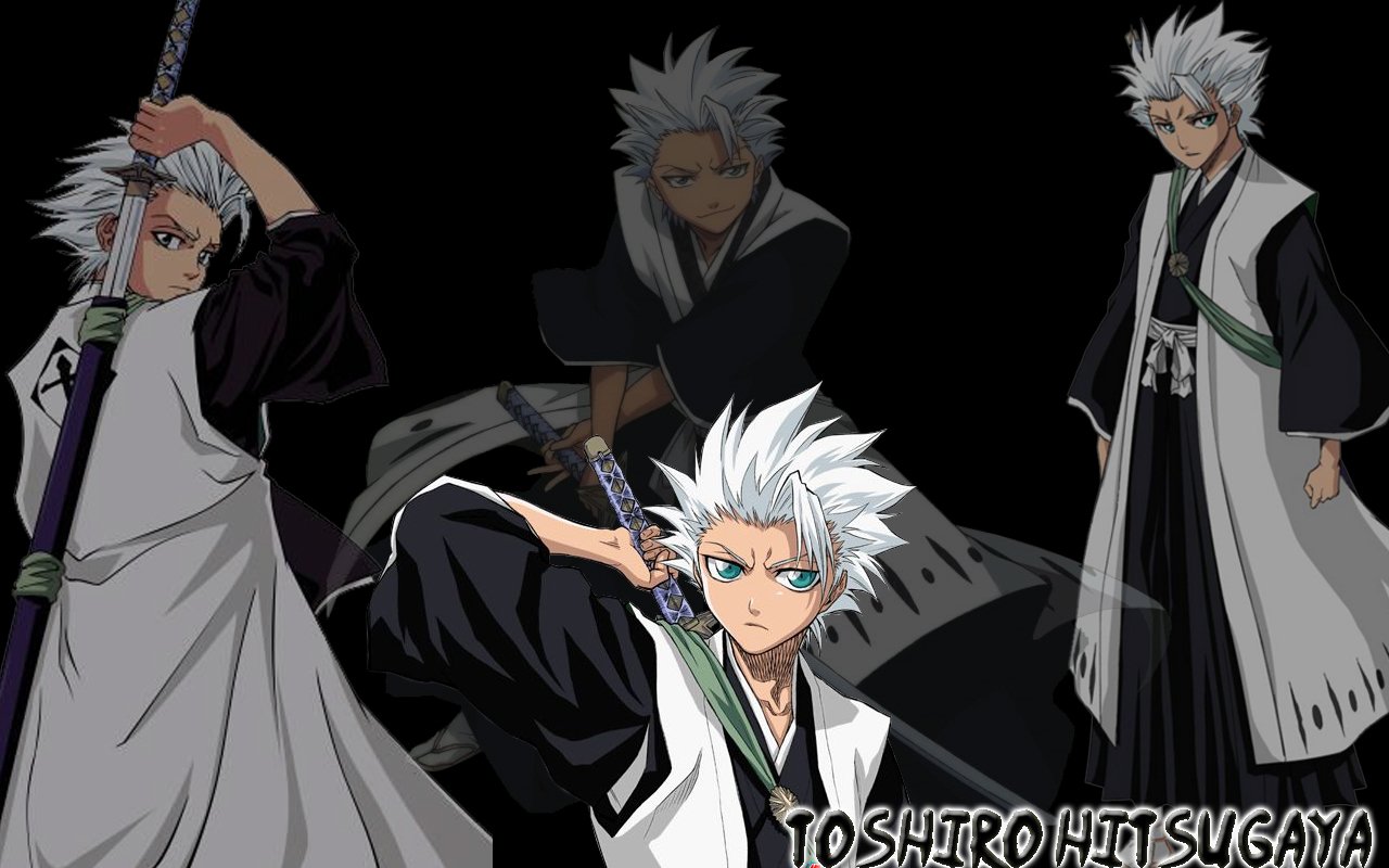 Image of Tōshirō Hitsugaya from the anime Bleach, showcasing his distinctive white hair, sword, and signature attire, highlighting his role as a powerful character.