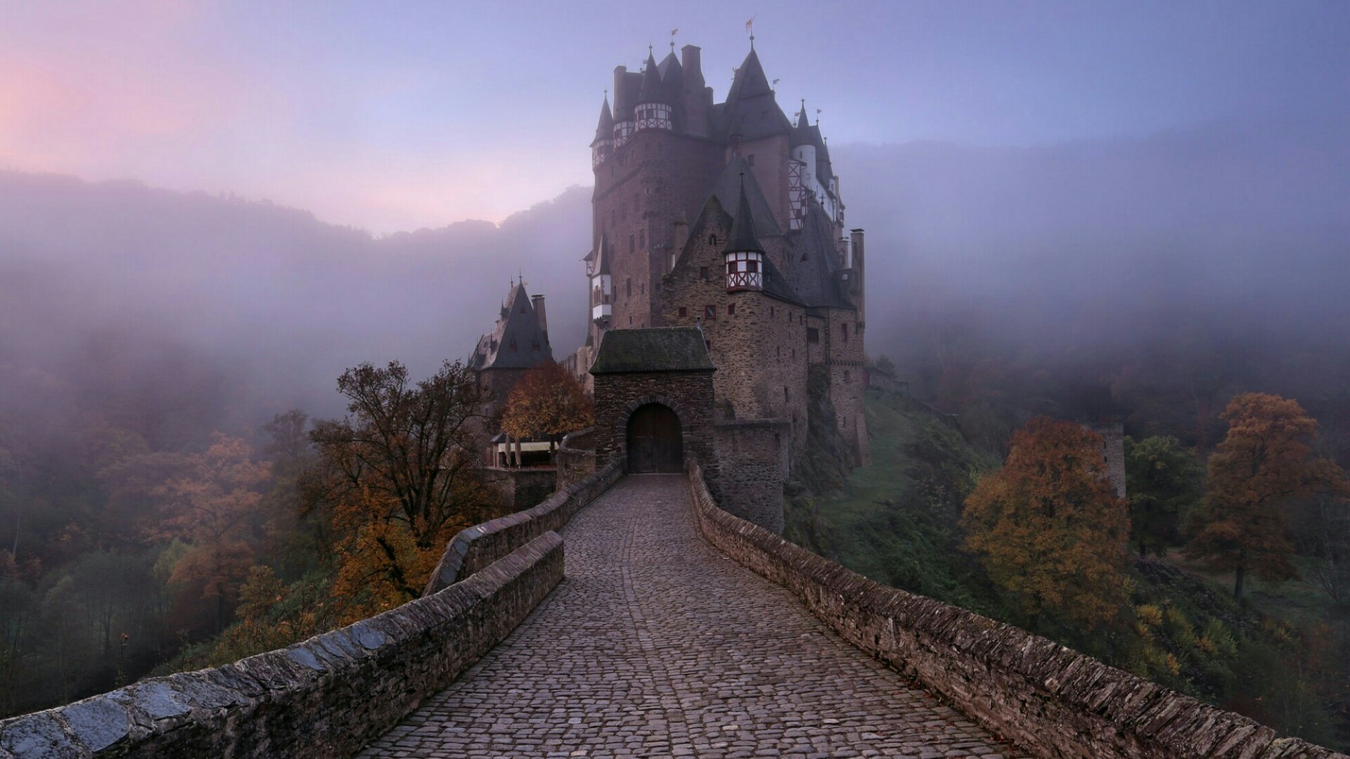 Eltz Castle on a Misty Night