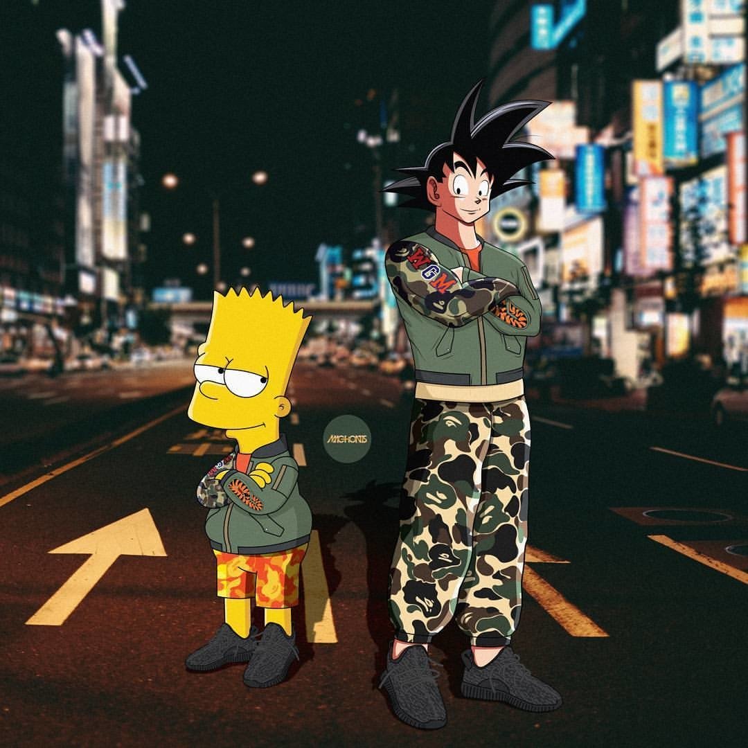 Drip Bart Simpson Goku Image