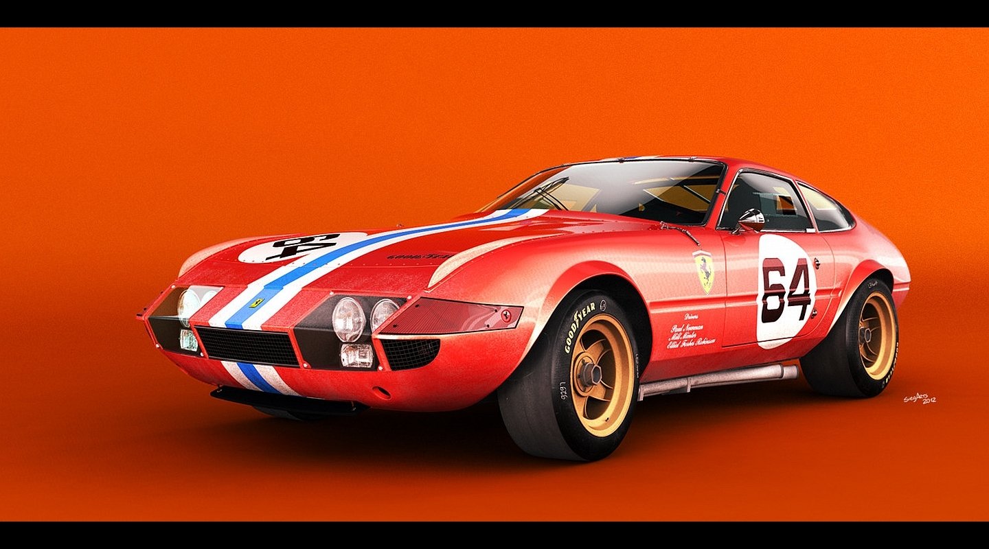 old car race car grand tourer coupé vehicle Ferrari 365 GTB/4 Daytona Image