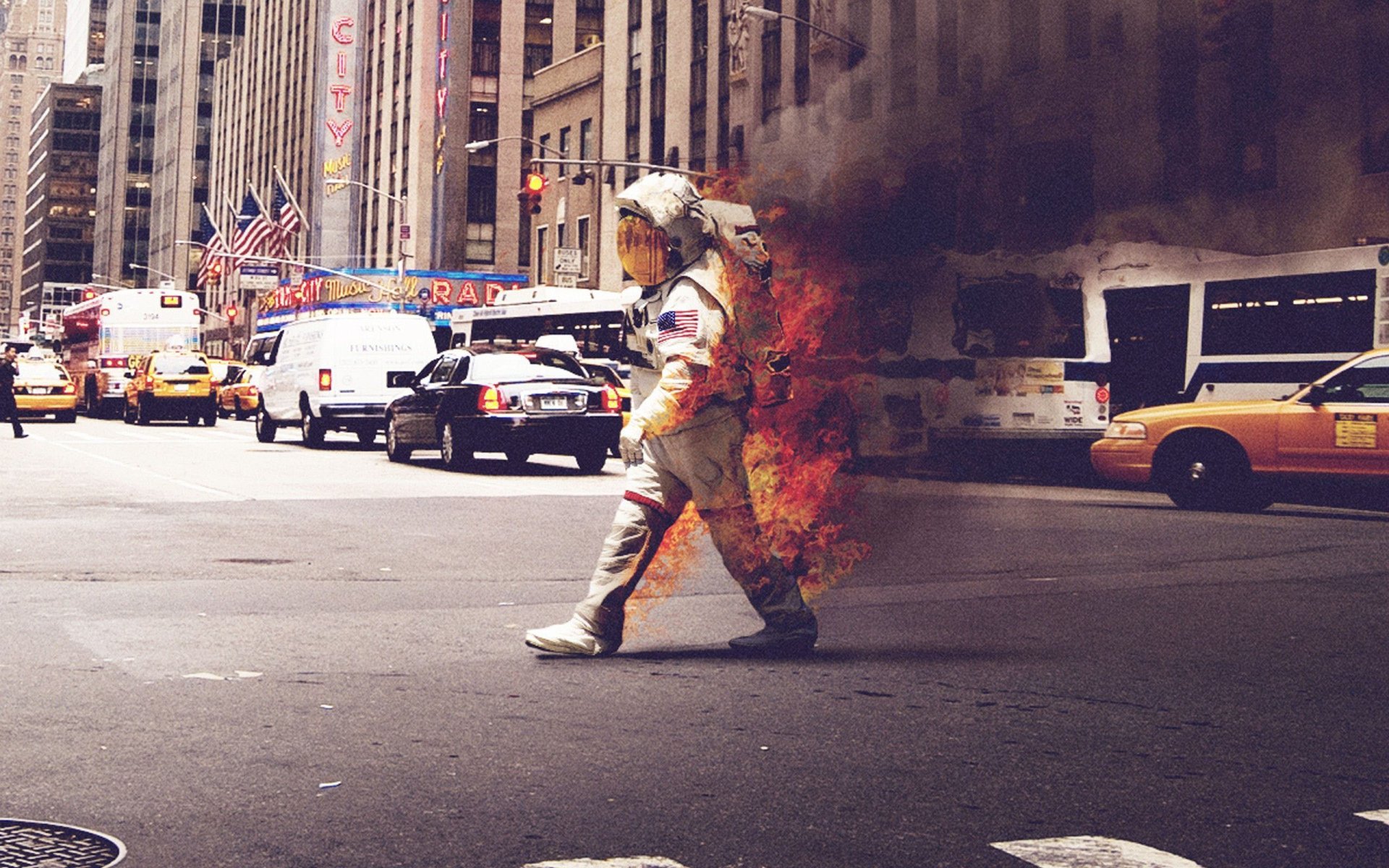  Astronaut on Fire