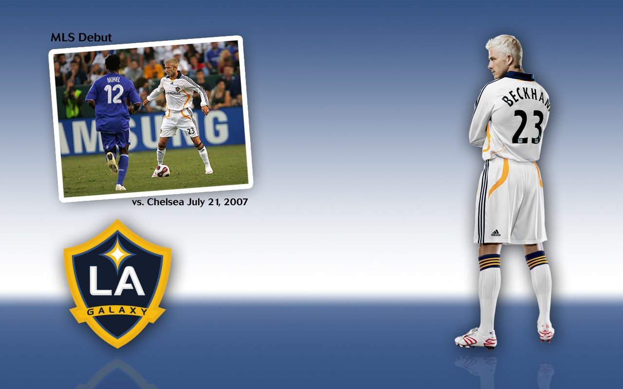 MLS LA Galaxy soccer David Beckham Sports Image