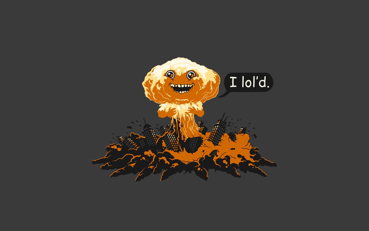funny mushroom cloud cartoon humor explosion Image