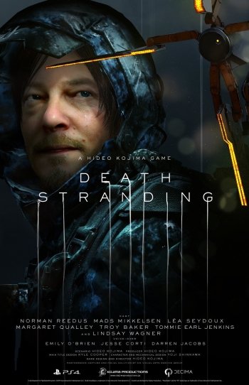 Cartaz do filme Death Stranding PS Jogo Quadrinhos Qualidade Wall