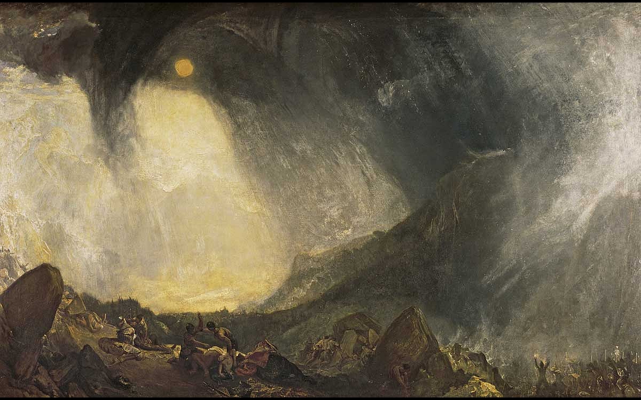 Snow Storm Hannibal And His Army Crossing The Alps Image ID 263038