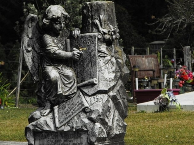 man made angel statue Image