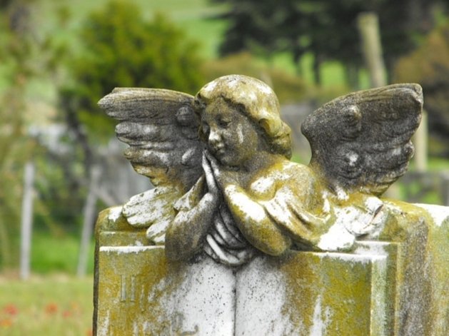 man made angel statue Image