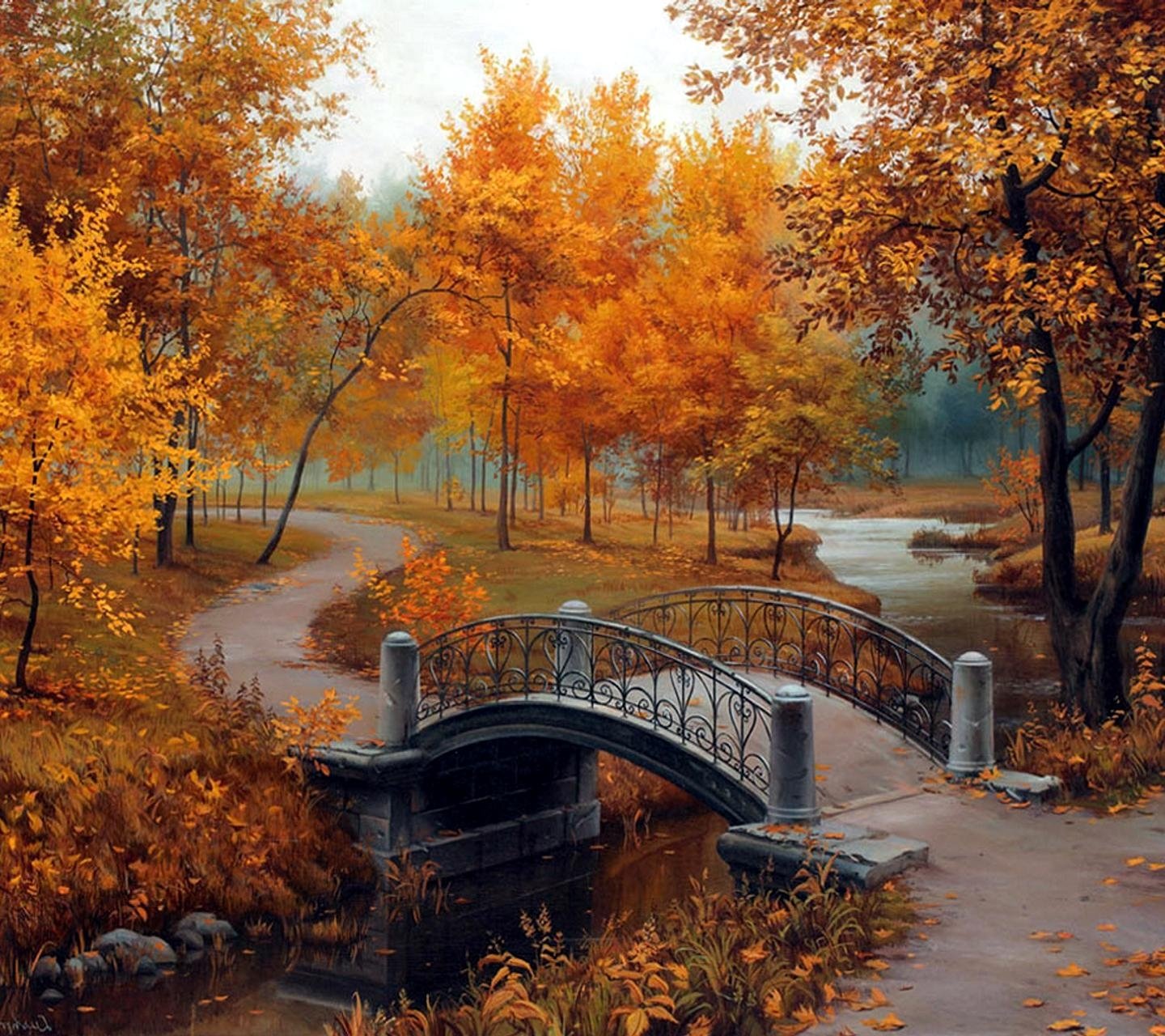 Bridge In Autumn Park Image Id 268468 Image Abyss