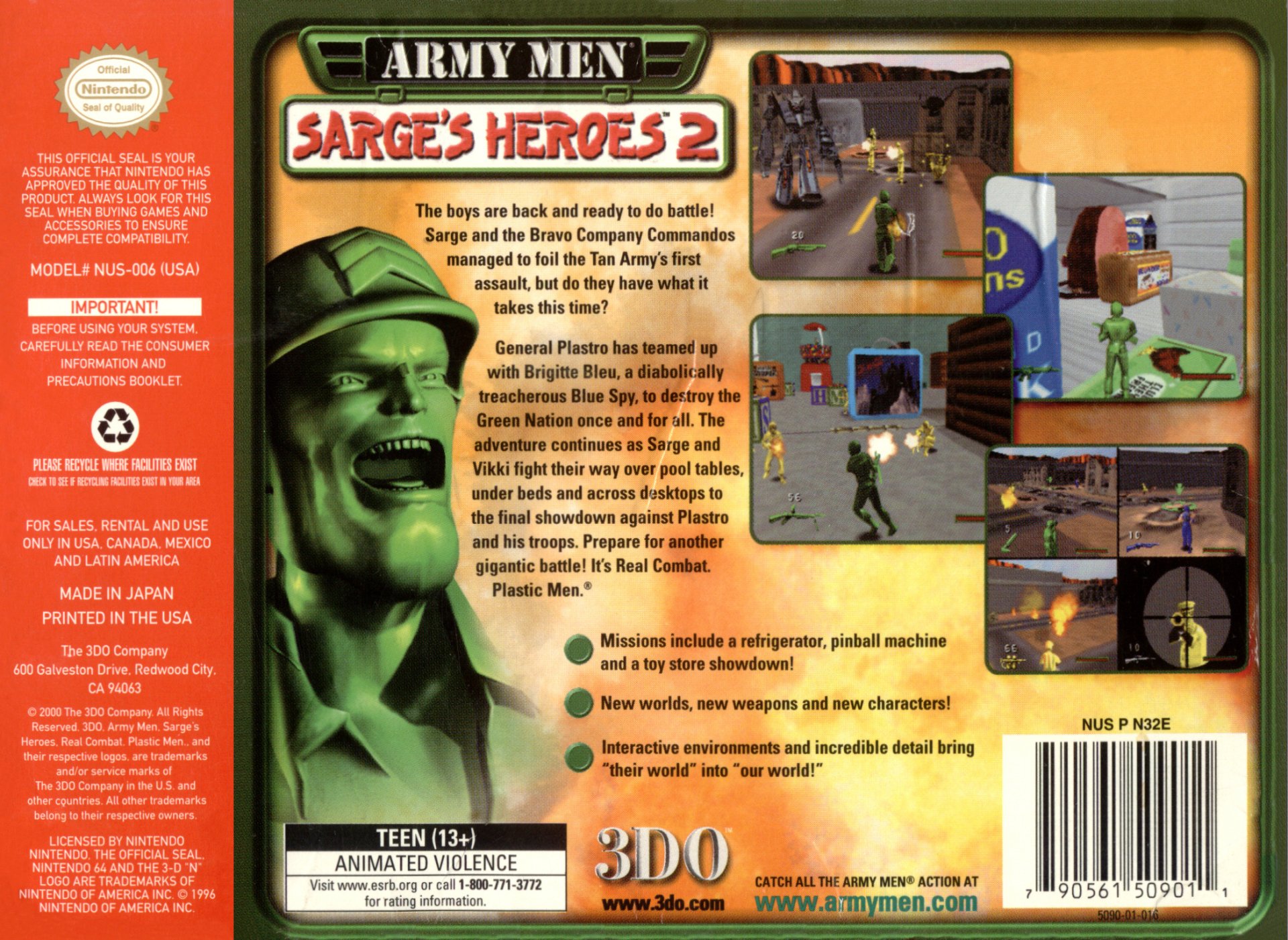 video game Army Men: Sarge's Heroes 2 Image