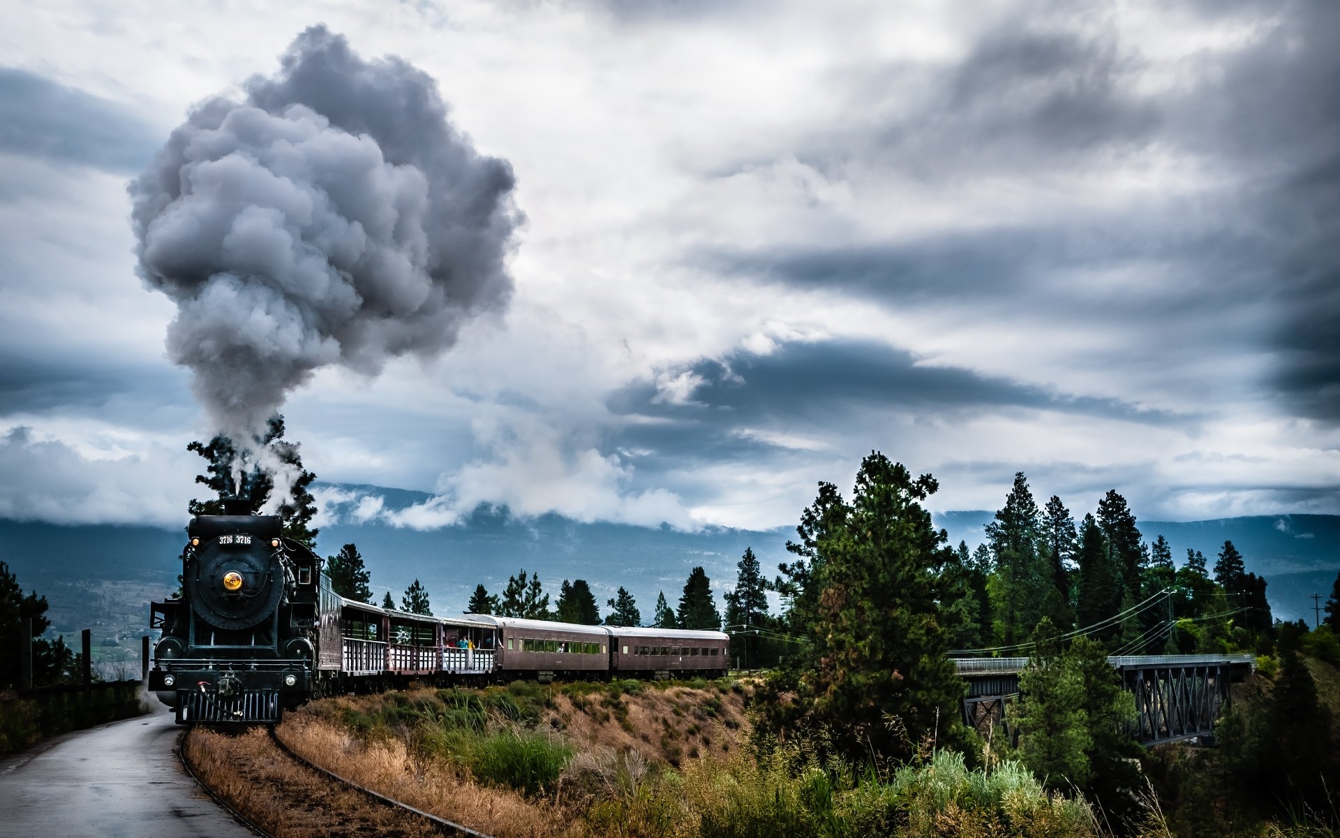 vehicle steam train Image