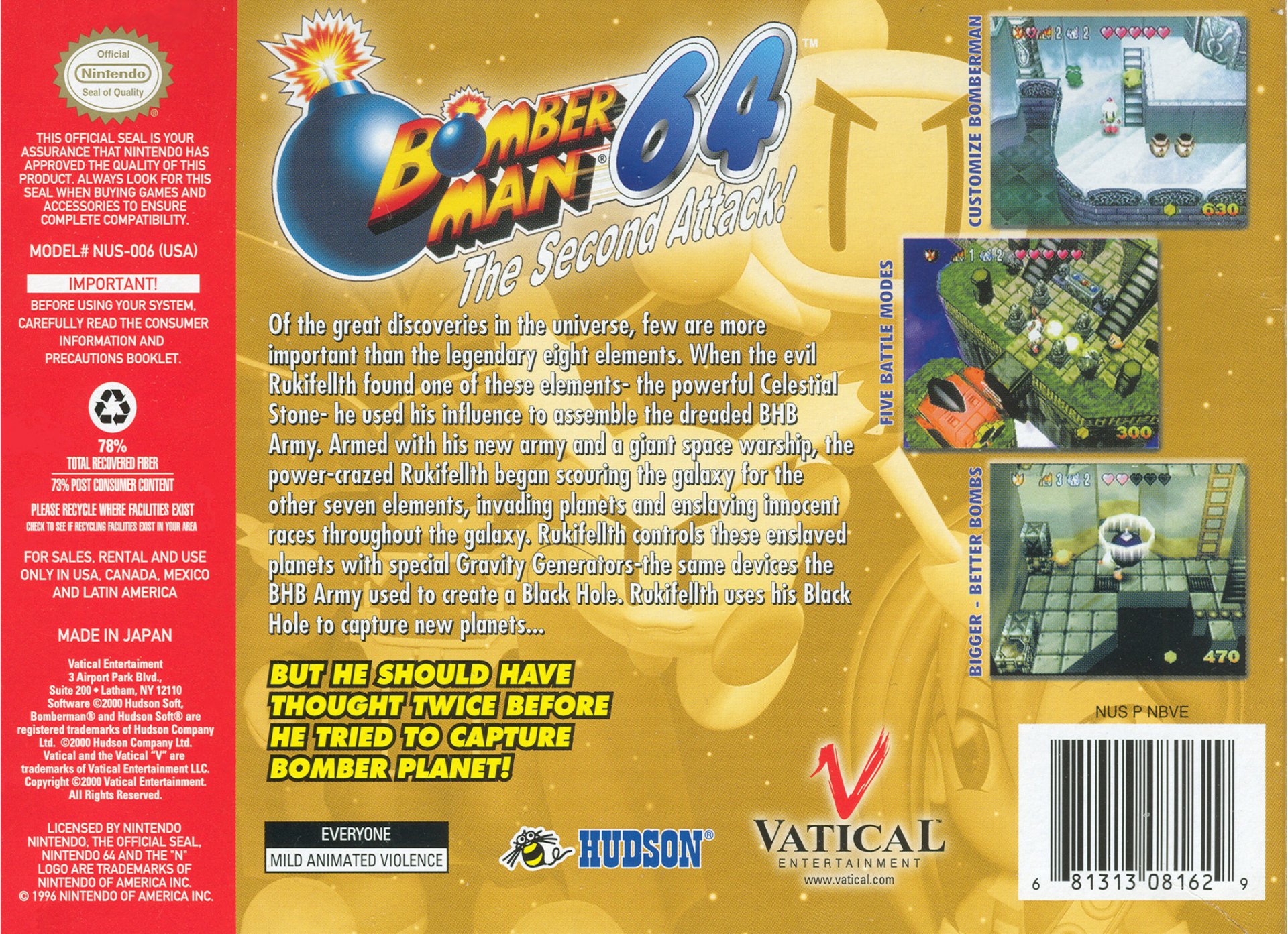 video game Bomberman 64: The Second Attack! Image