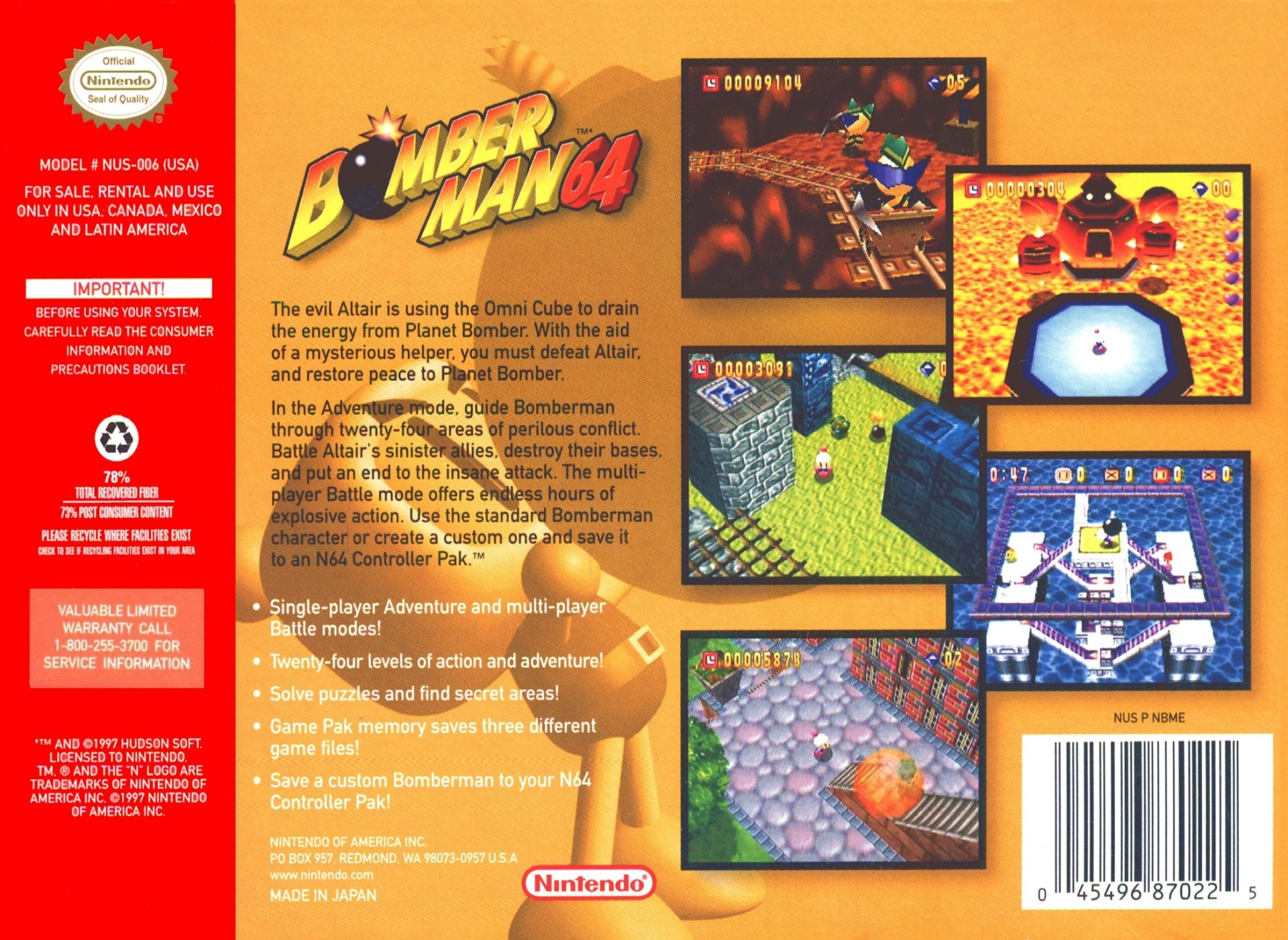 video game Bomberman 64 Image