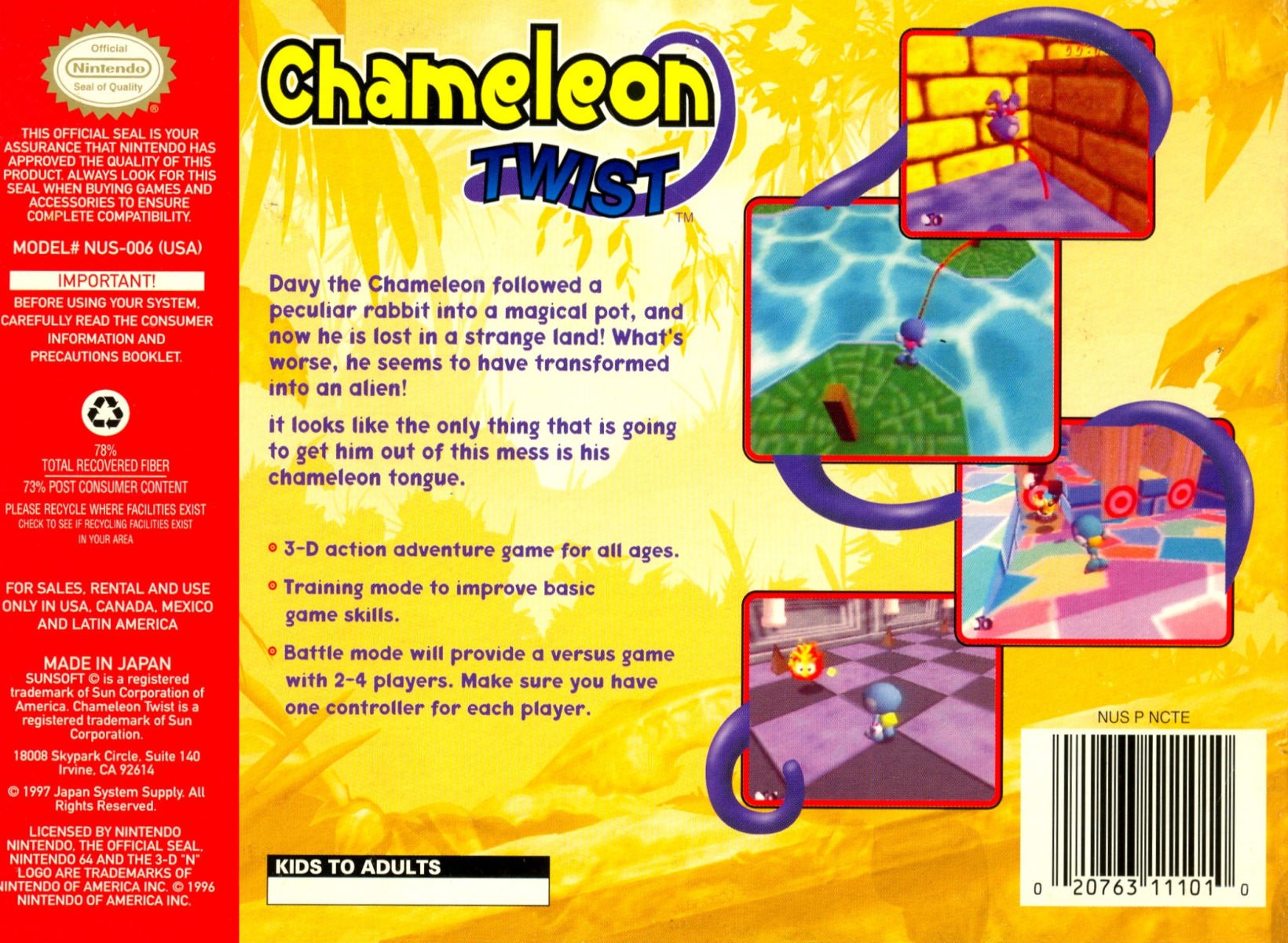 video game Chameleon Twist Image