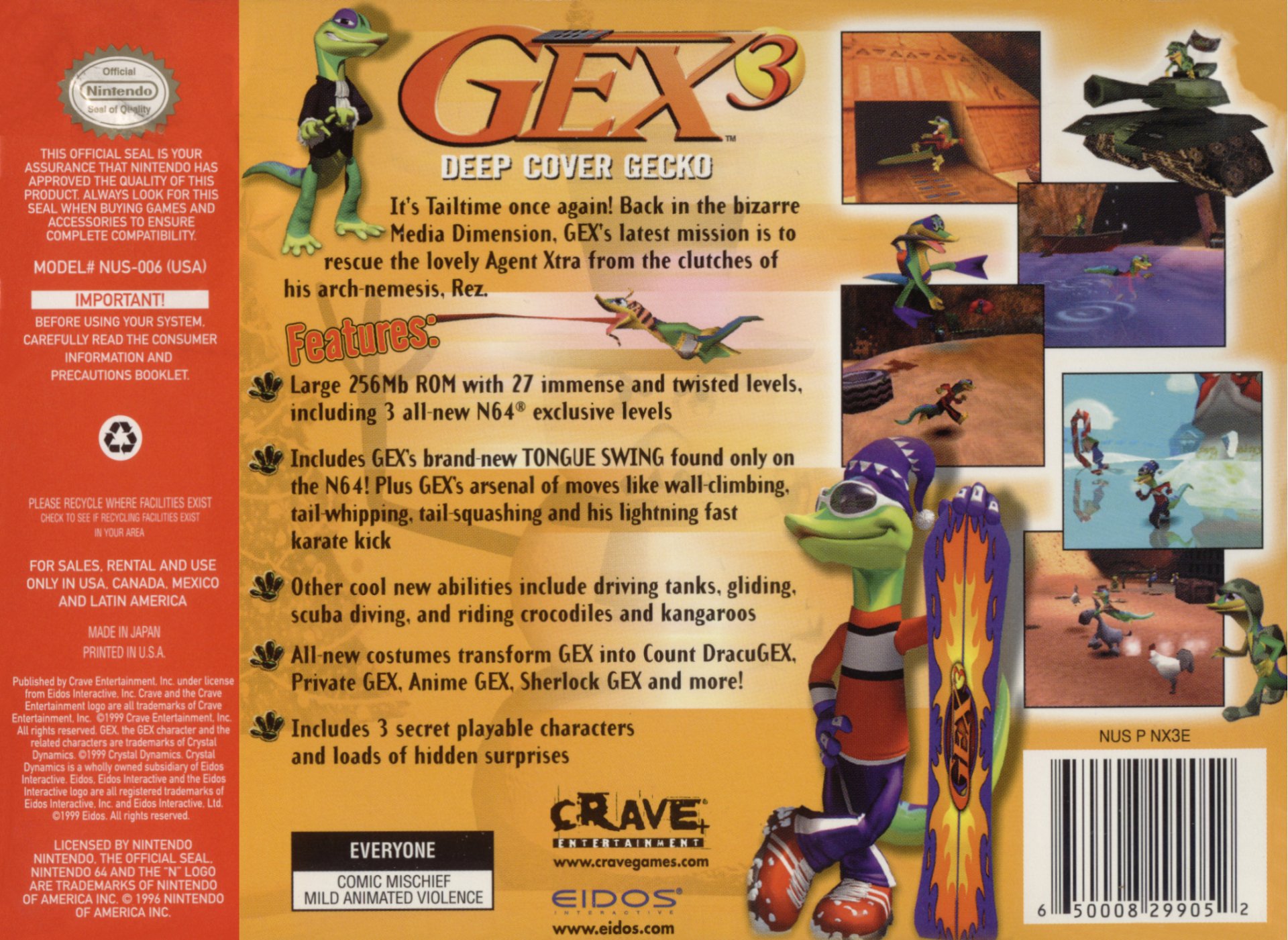video game Gex 3: Deep Cover Gecko Image