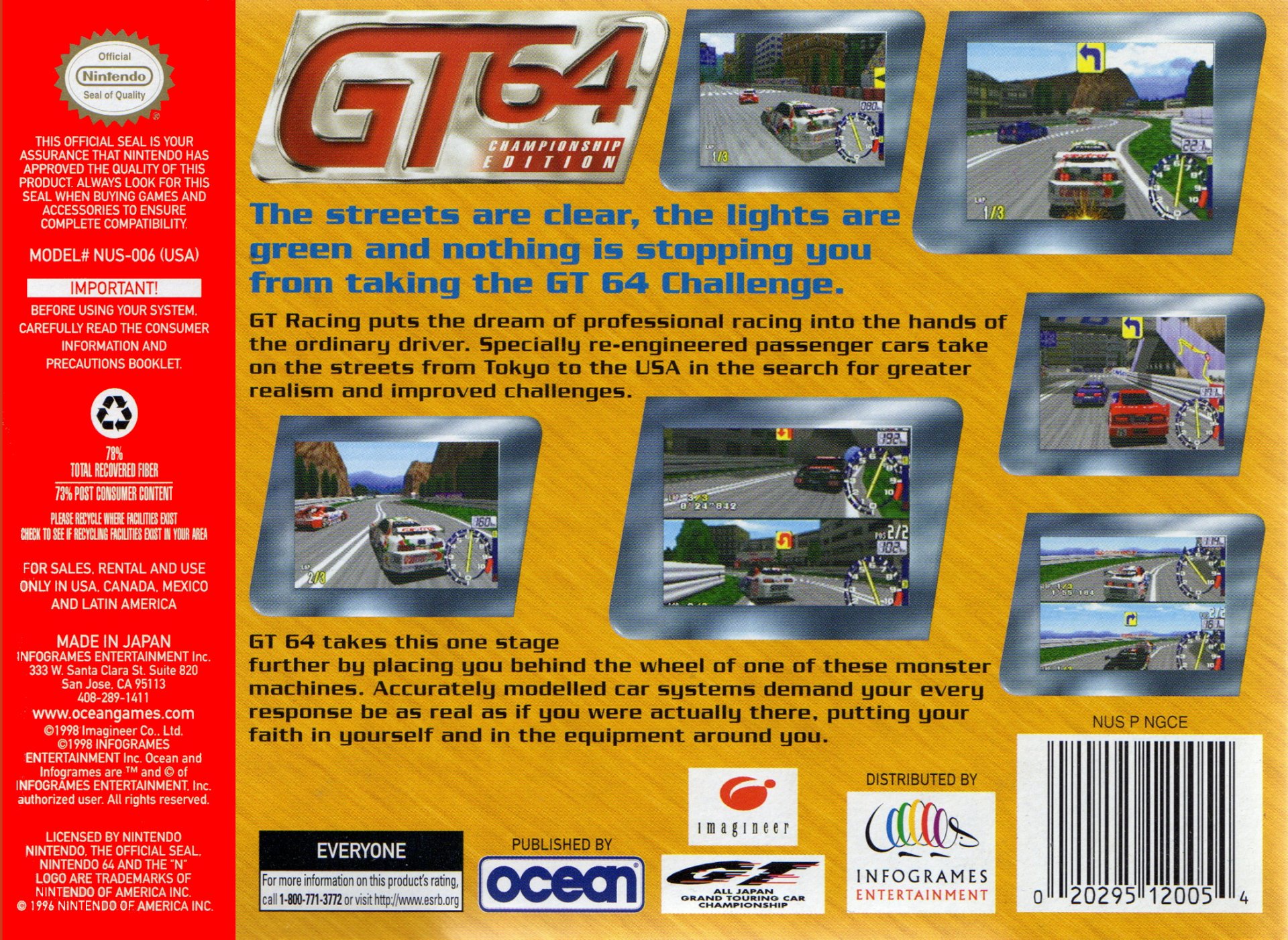 video game GT 64: Championship Edition Image
