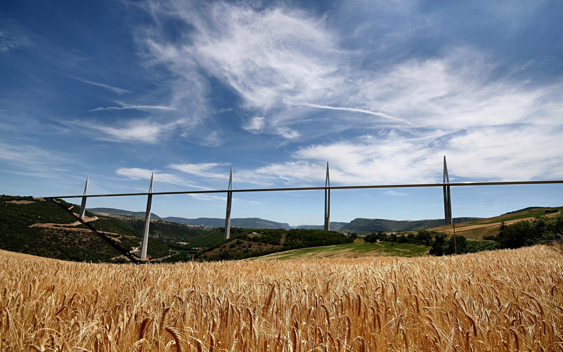 man made millau viaduct Image