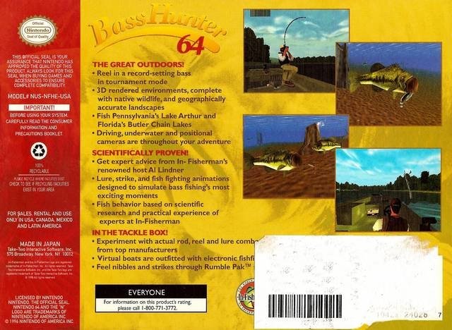 video game Bass Hunter 64 Image