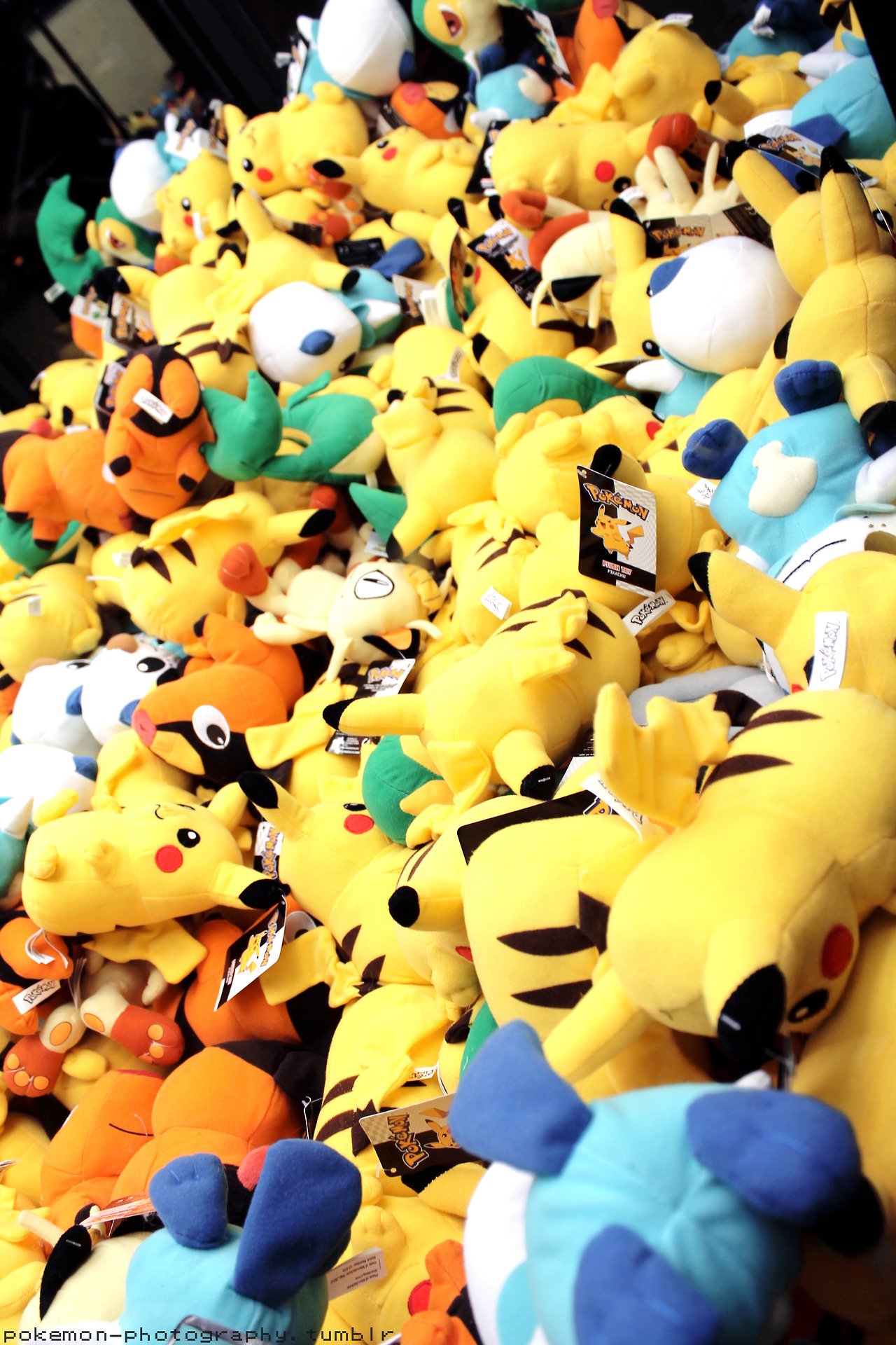 man made stuffed animal plush toys Pokemon yellow Image