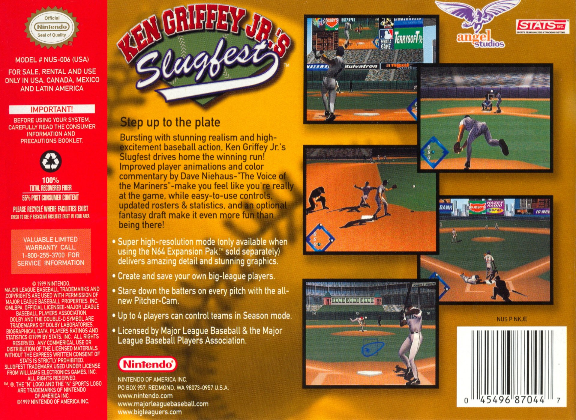 video game Ken Griffey Jr.'s Slugfest Image