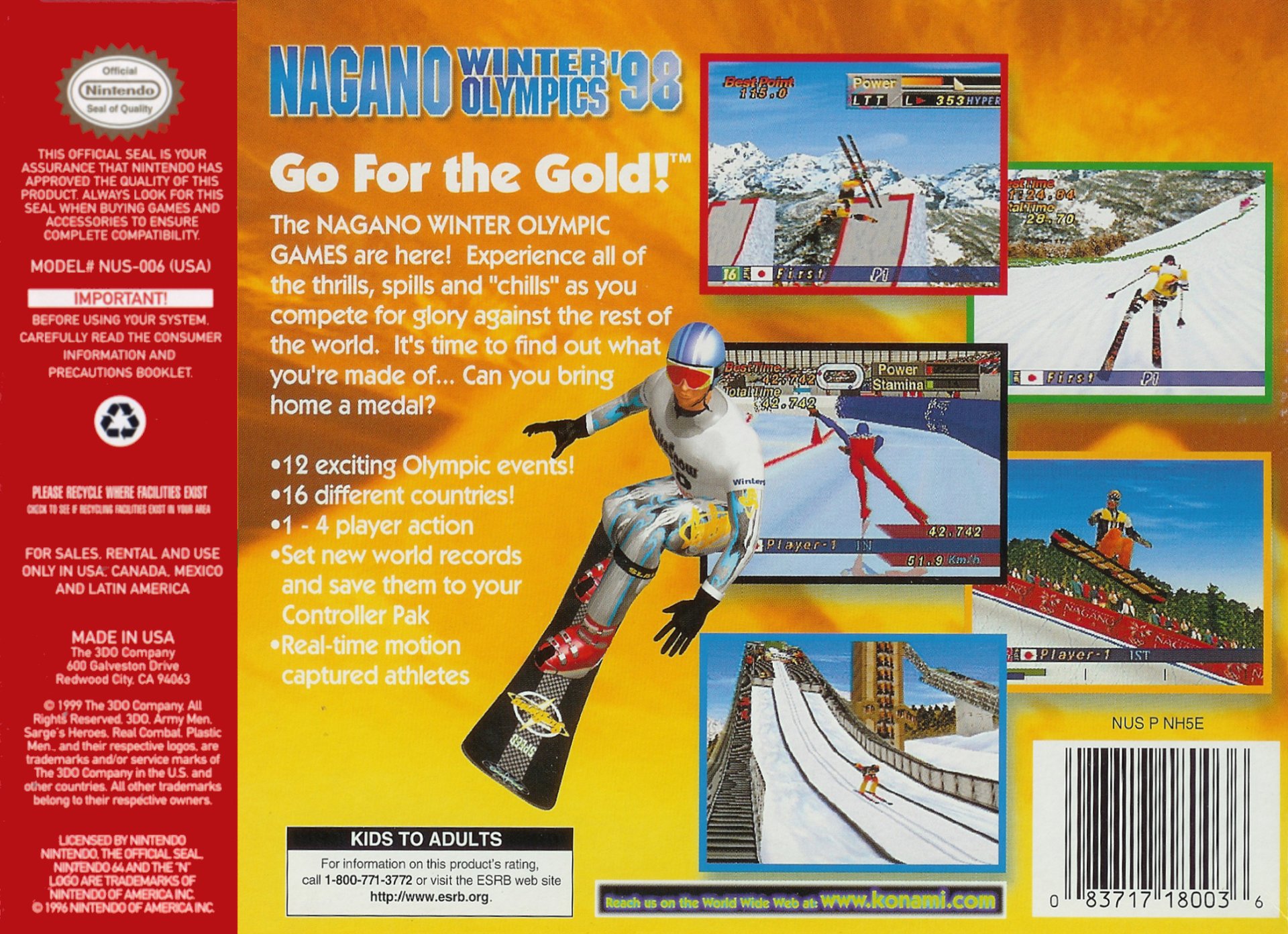 video game Nagano Winter Olympics '98 Image
