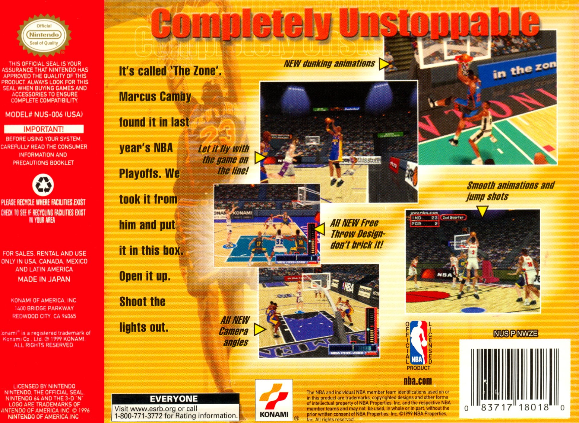 video game NBA In the Zone 2000 Image