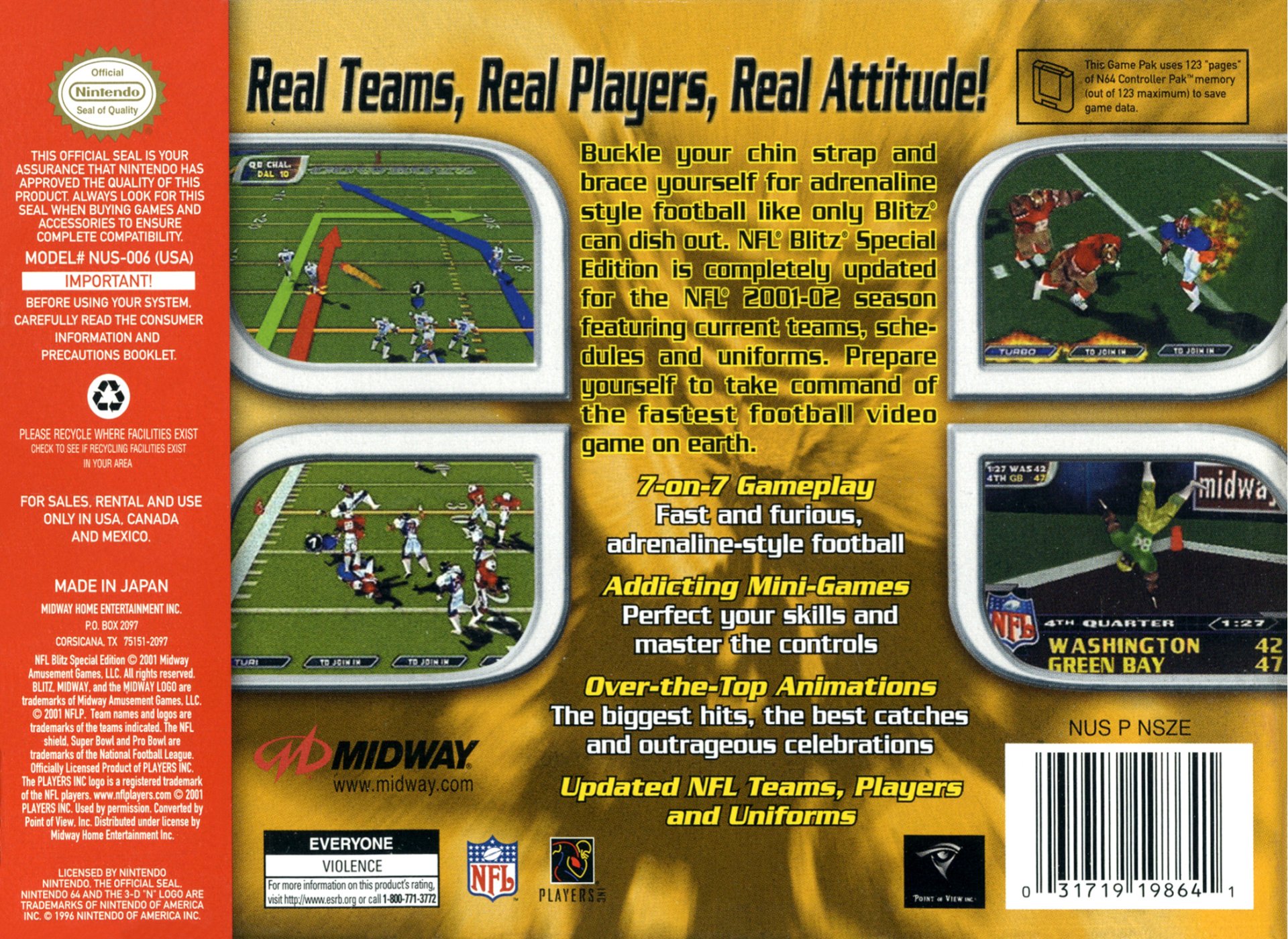 video game NFL Blitz: Special Edition Image