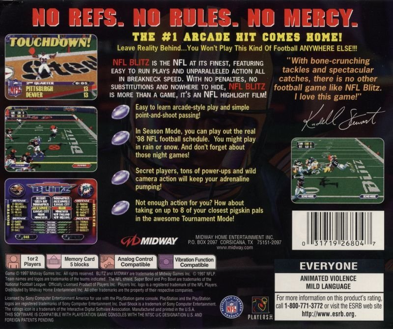 video game NFL Blitz Image