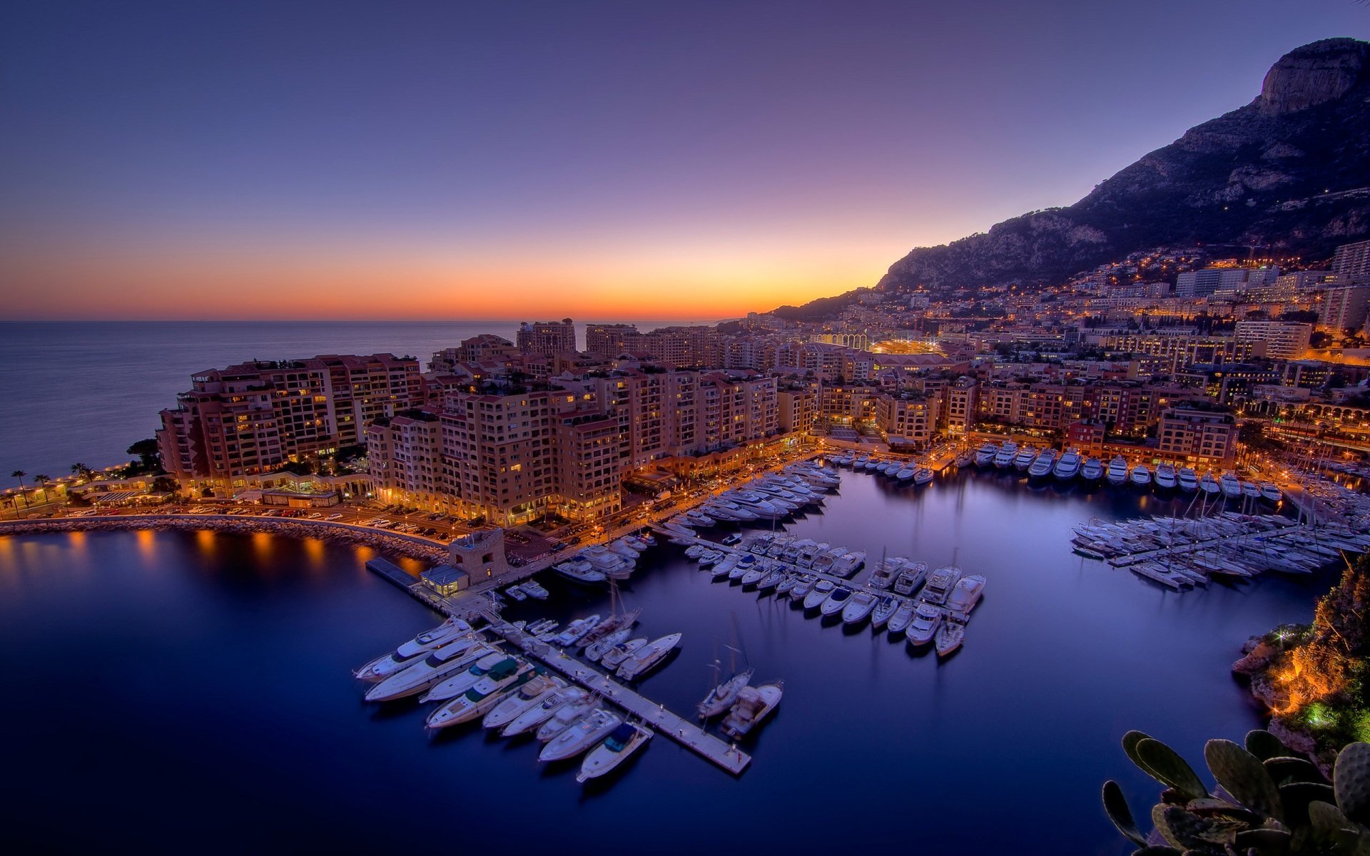 Download Yacht Sunset Ocean City Man Made Monaco Image