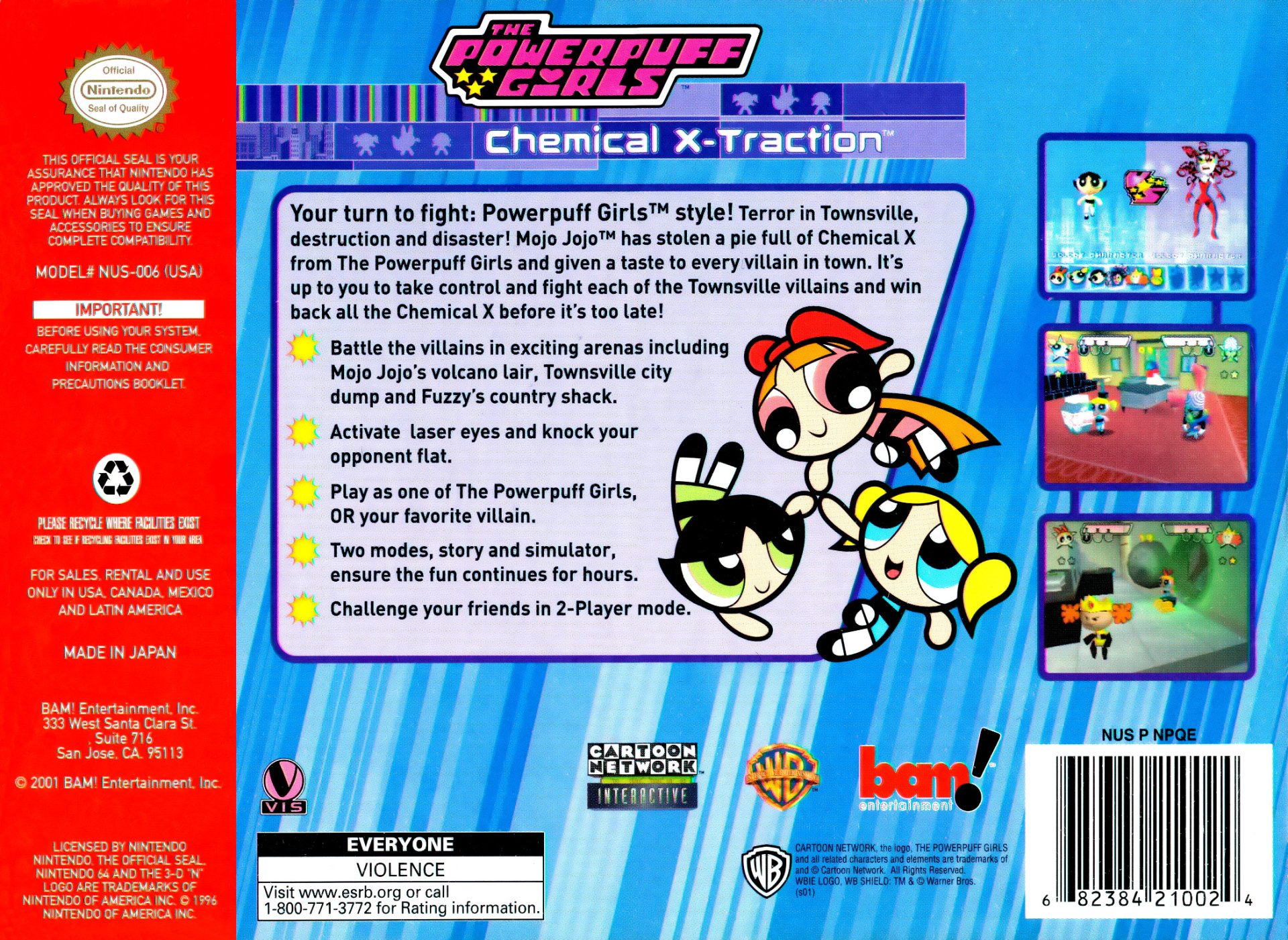 video game The Powerpuff Girls: Chemical X-traction Image