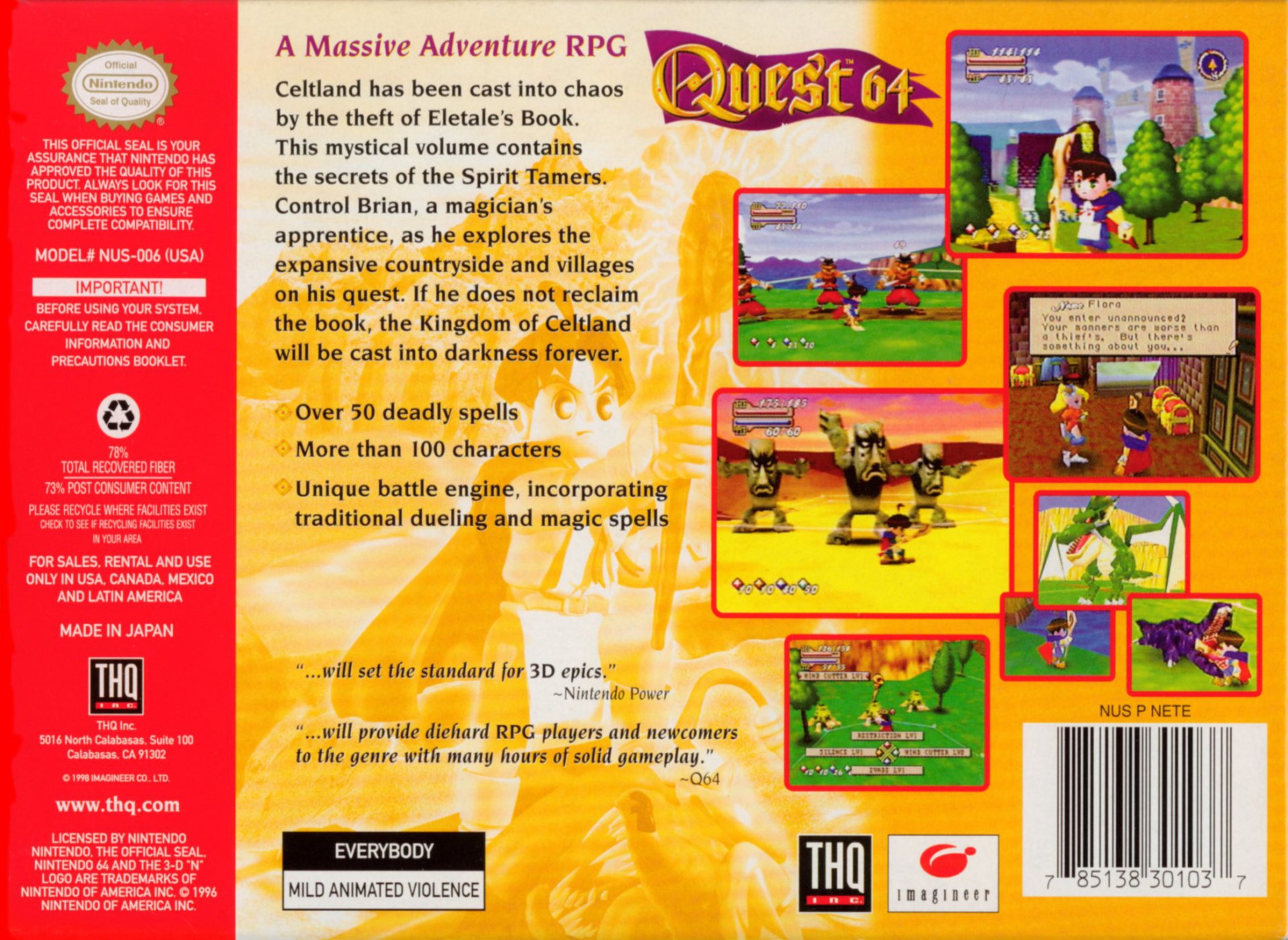 video game Quest 64 Image