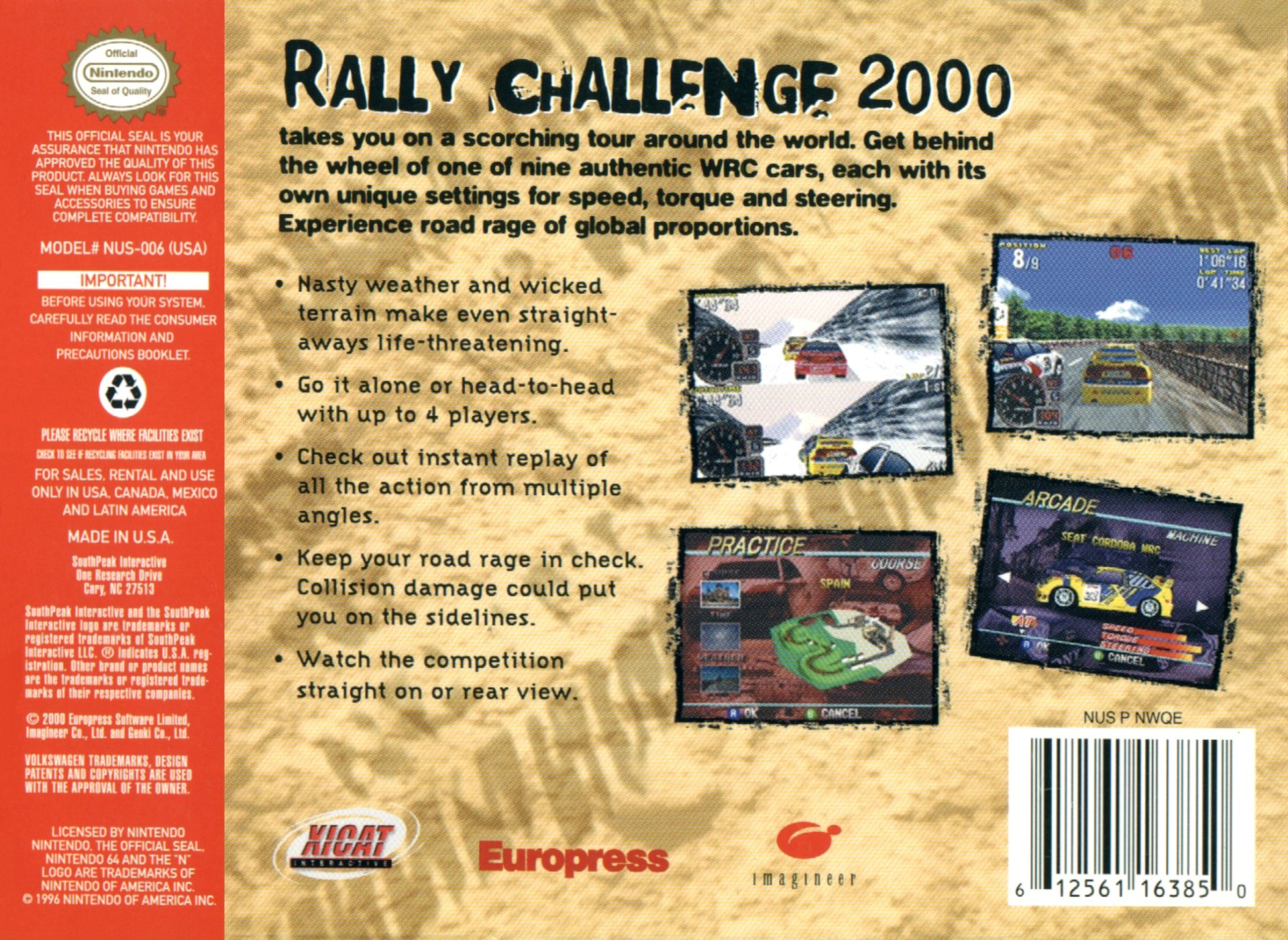 video game Rally Challenge 2000 Image