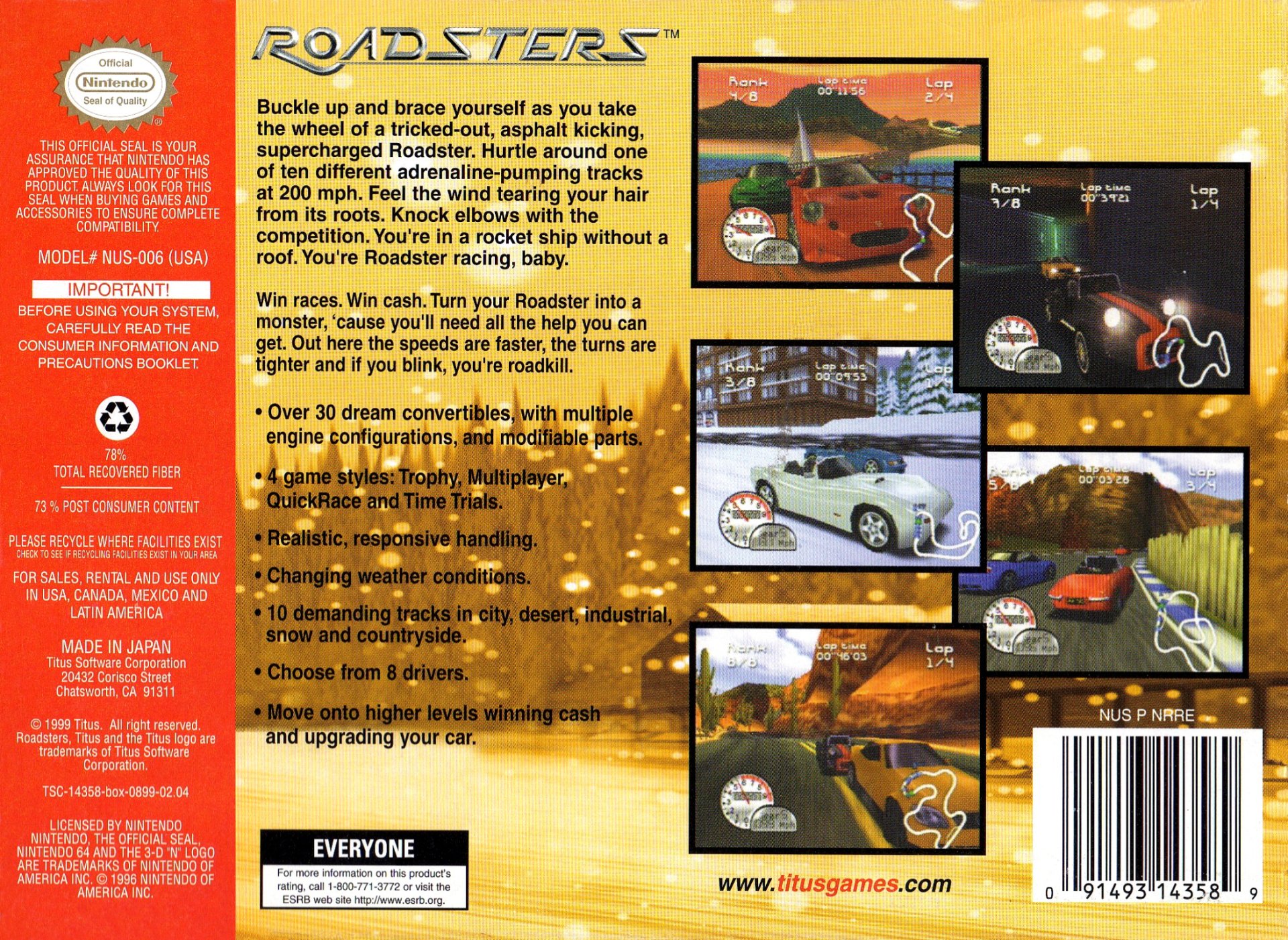 video game Roadsters Image