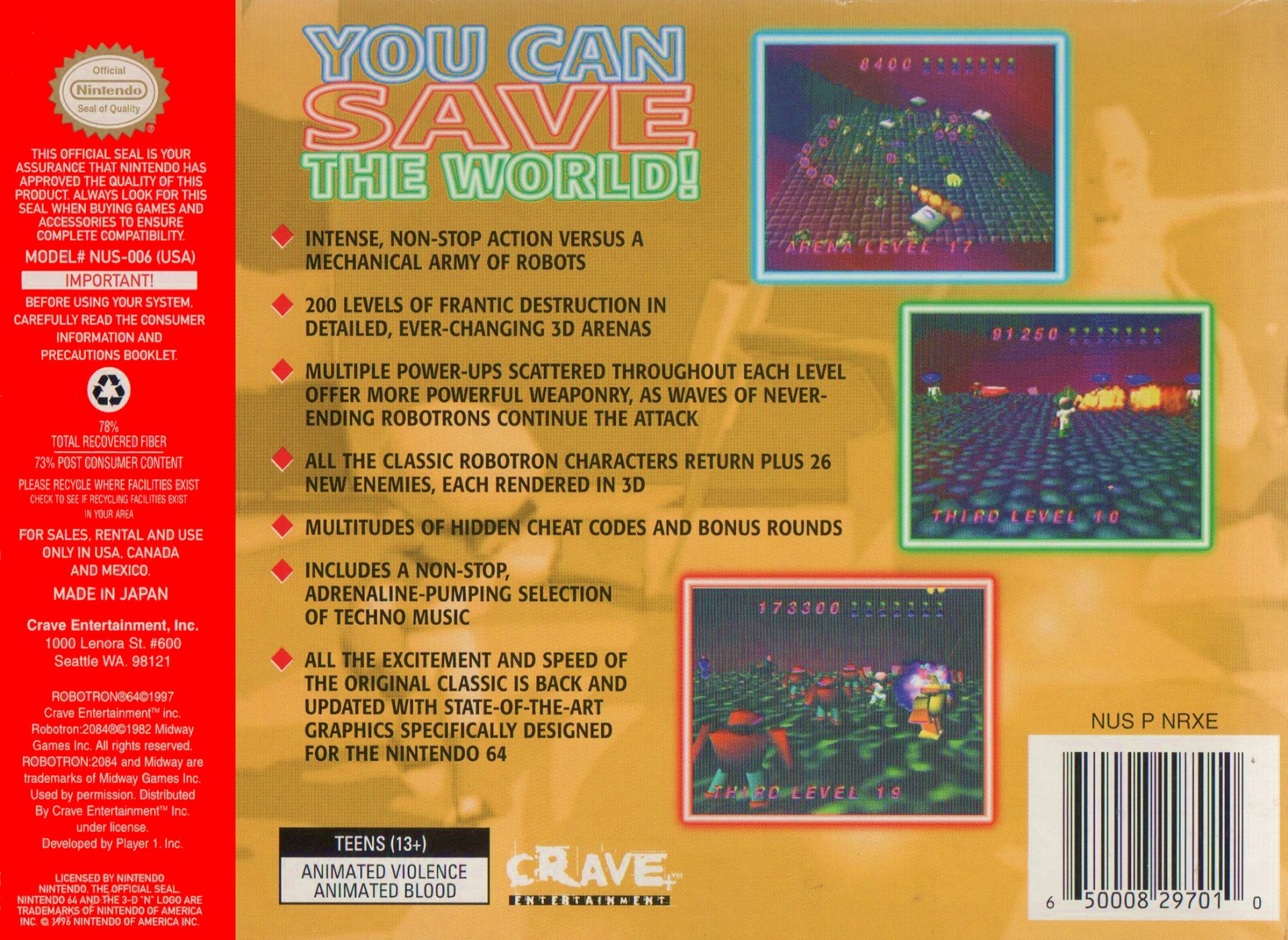 video game Robotron 64 Image