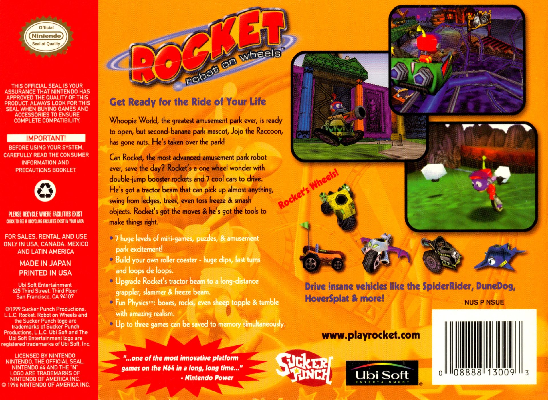 video game Rocket: Robot on Wheels Image